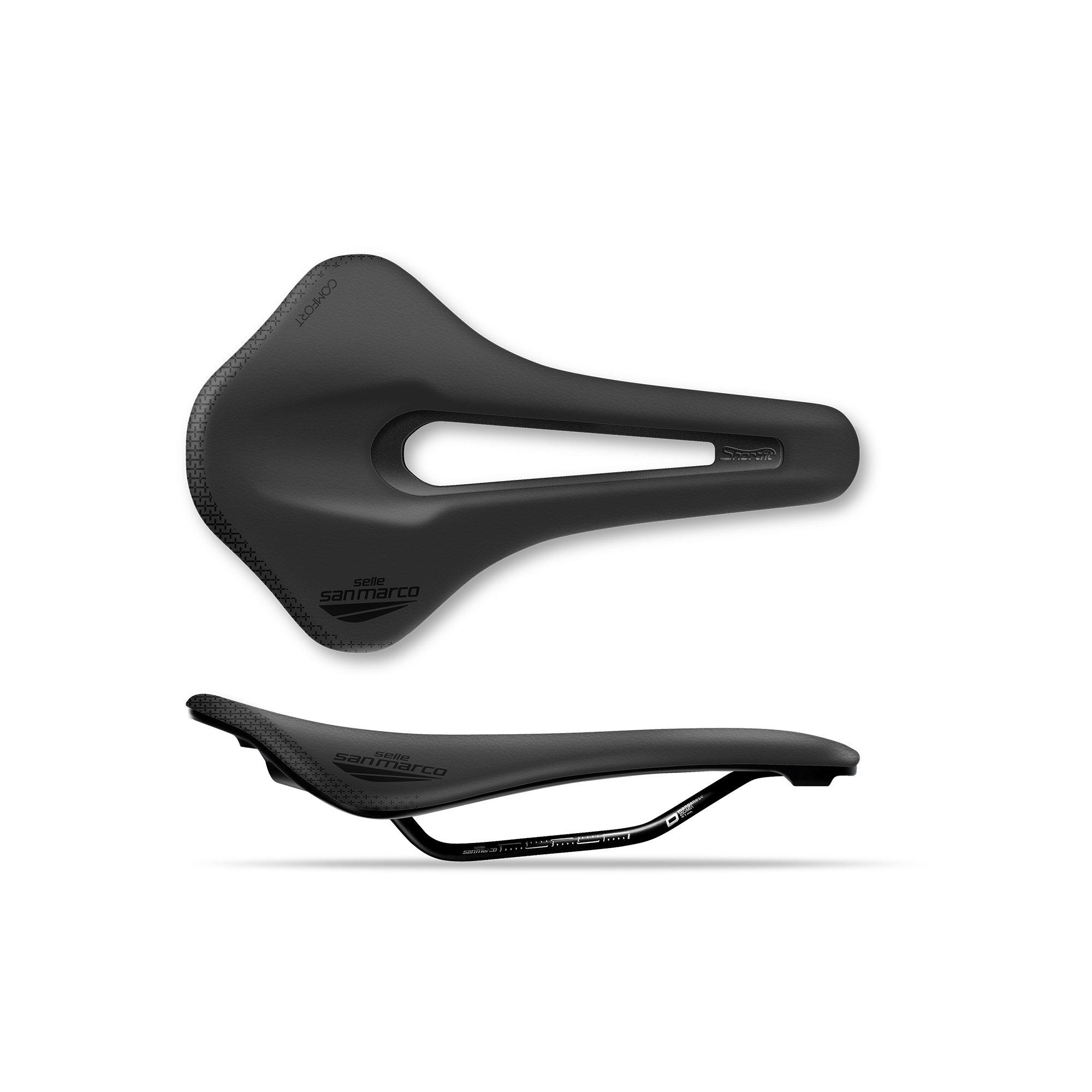 Selle San Marco  Shortfit 2.0 Comfort Dynamic Saddle - Black/Black - WIDE (L3)