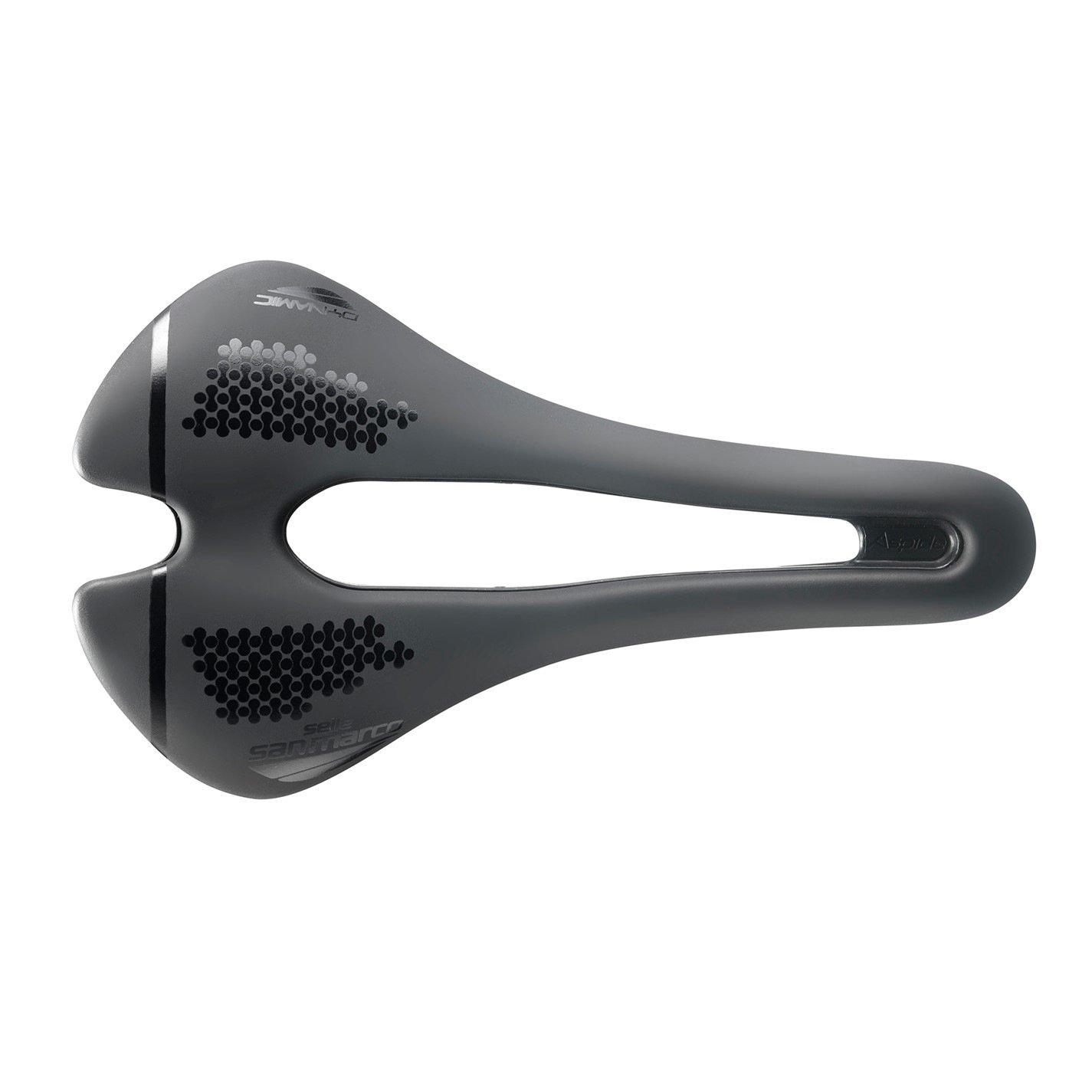 Selle San Marco Men's Aspide Short Comfort Dynamic Saddle - Black/Black - NARROW (S3