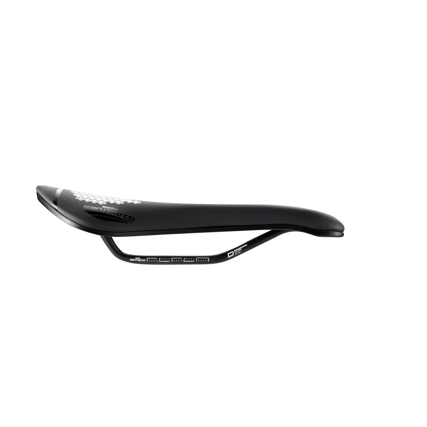 Black/Black - Selle San Marco - Aspide Short Comfort Dynamic Saddle - 3