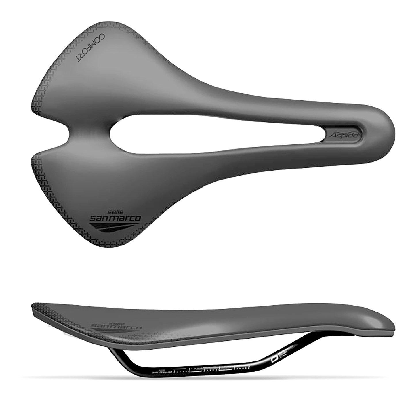 Black/Black - Selle San Marco - Aspide Short Comfort Dynamic Saddle - 6