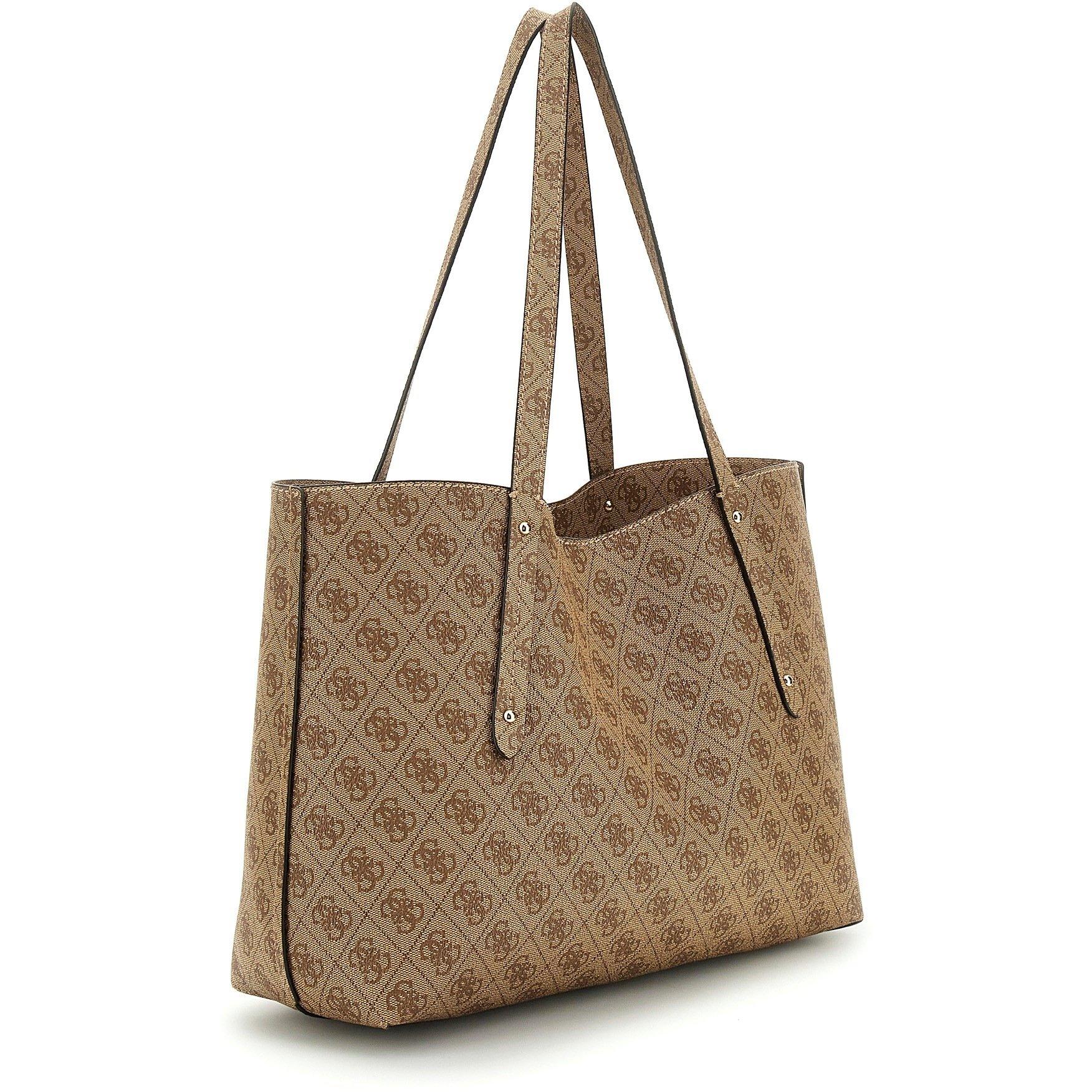Latte - Guess - Women's Brenton Tote Bags - 2