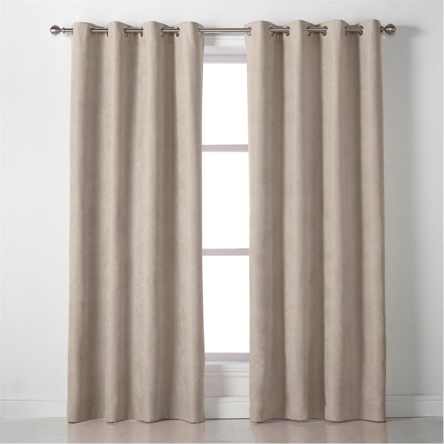 Velvet Chenille Eyelet Ring Top Curtains