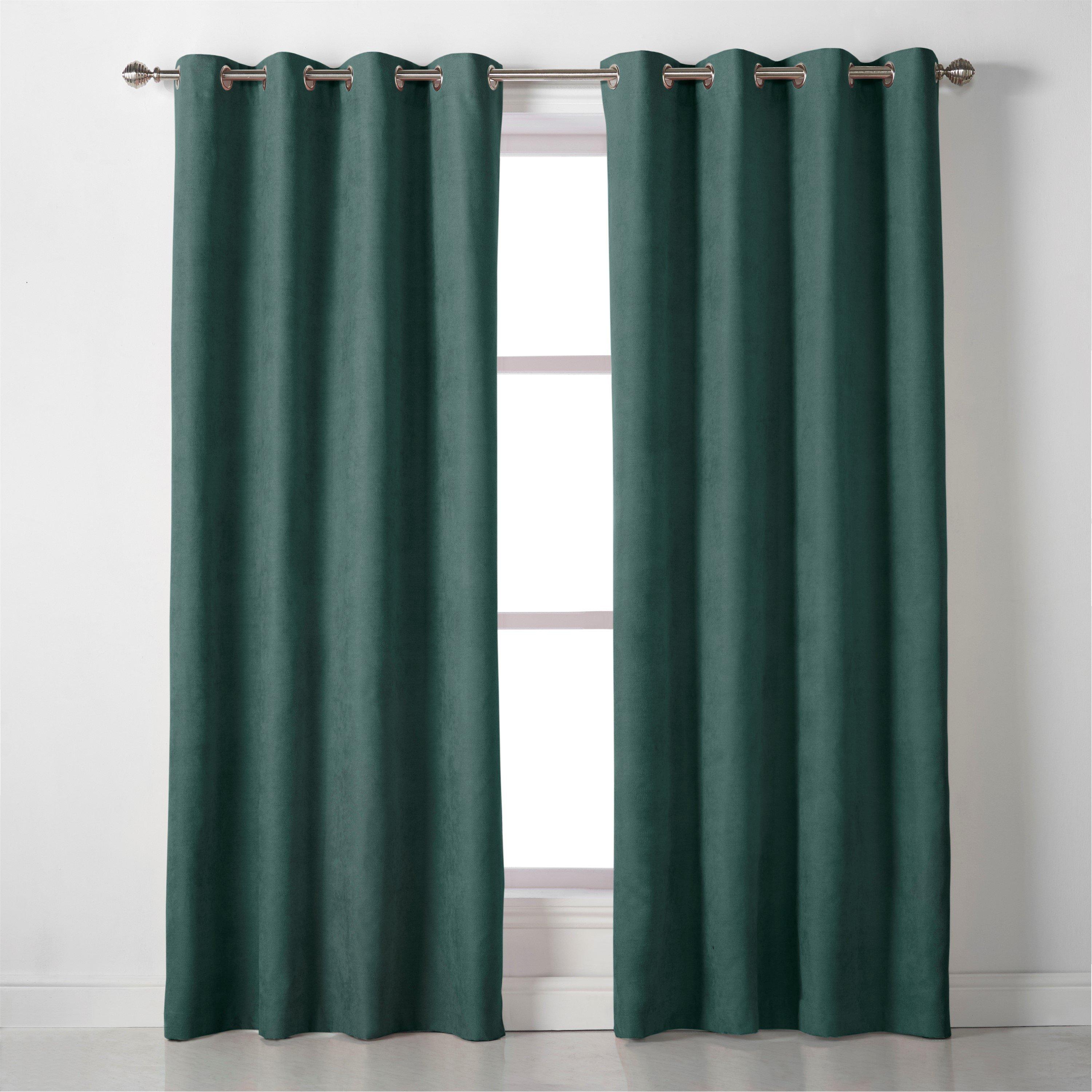 Velvet Chenille Eyelet Ring Top Curtains