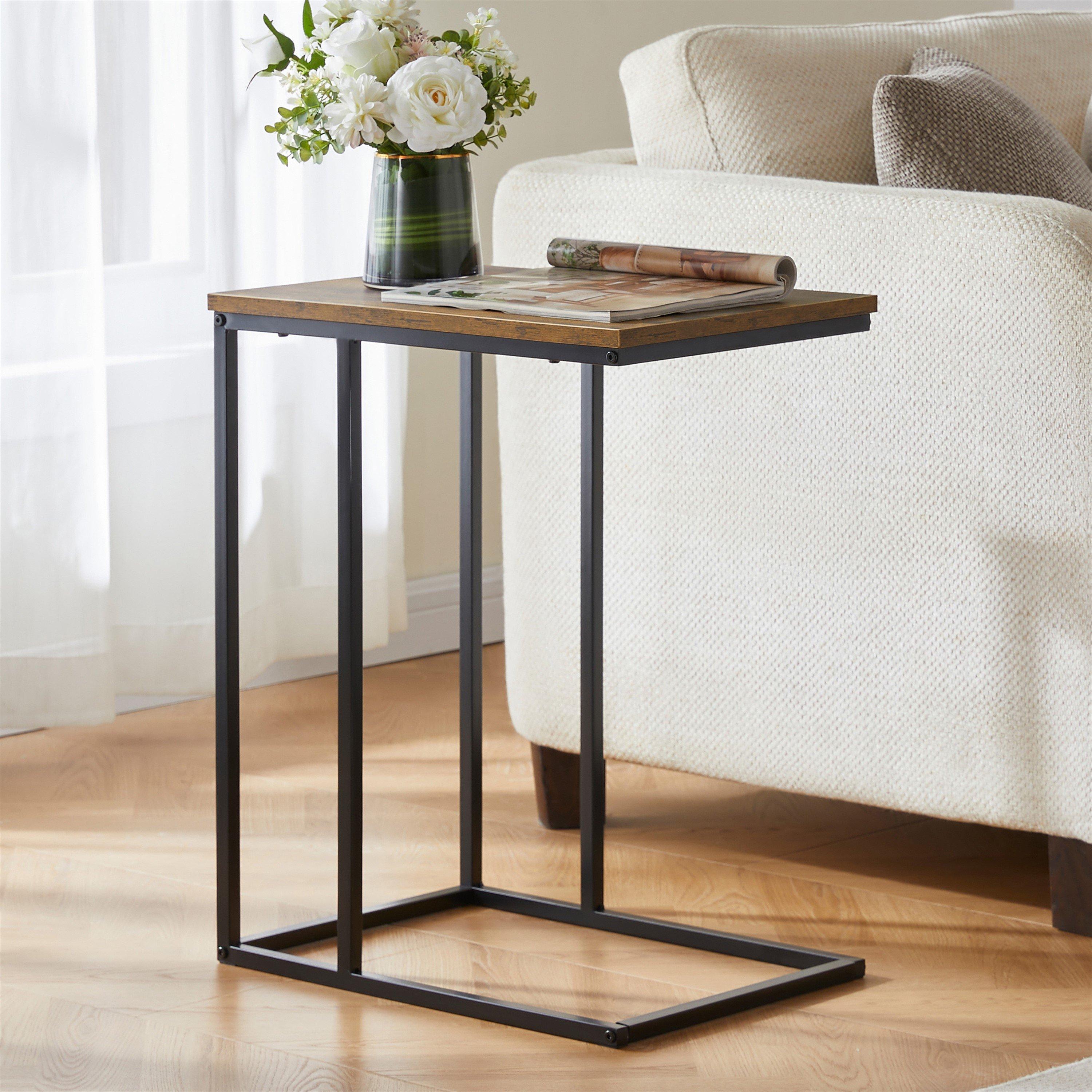 Lassic  Vida Designs Brooklyn Side Table - Dark Wood