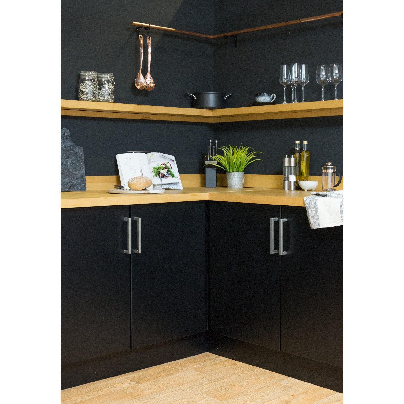 Black - D C Fix - dc fix Matt Black Self Adhesive Vinyl Pack 3 - 5