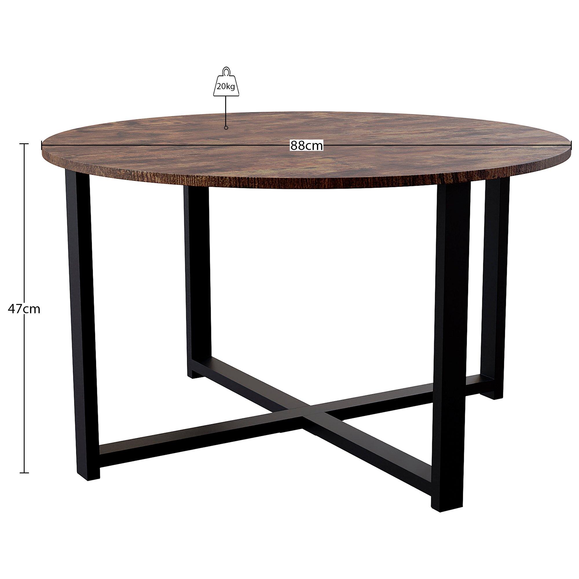 Dark Wood - Lassic - Vida Designs Brooklyn Round Coffee Table - 2