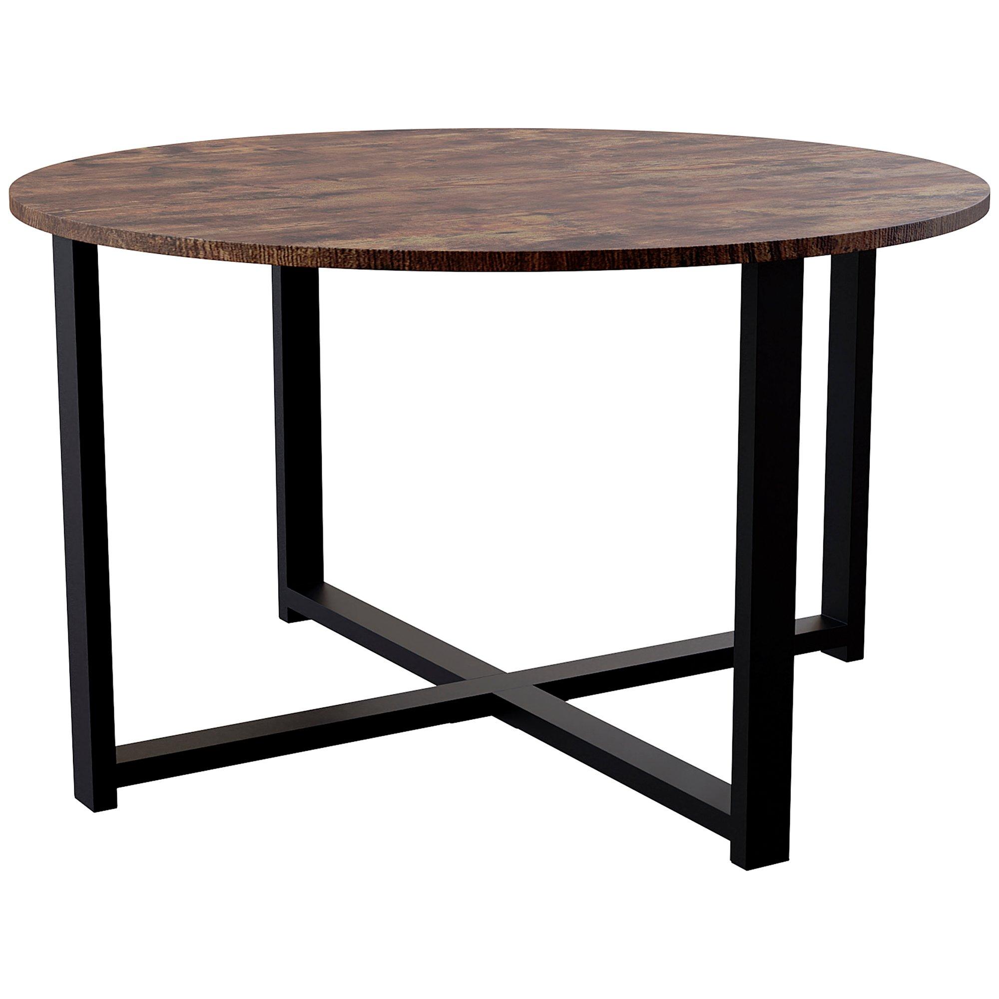 Dark Wood - Lassic - Vida Designs Brooklyn Round Coffee Table - 6
