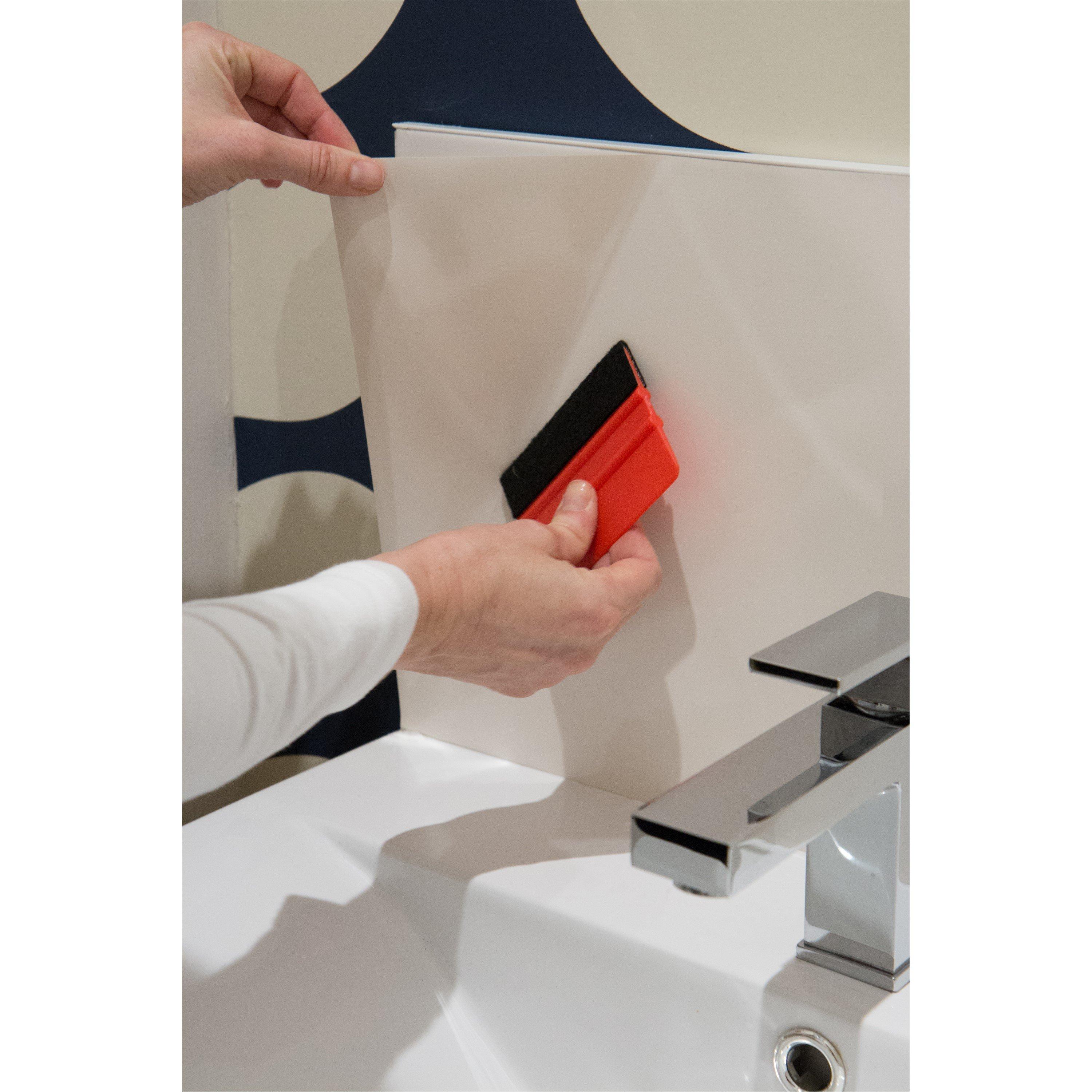 Light Cream - D C Fix - dc fix Glossy Lht Cream Self Adhesive Vinyl Pack 3 - 2