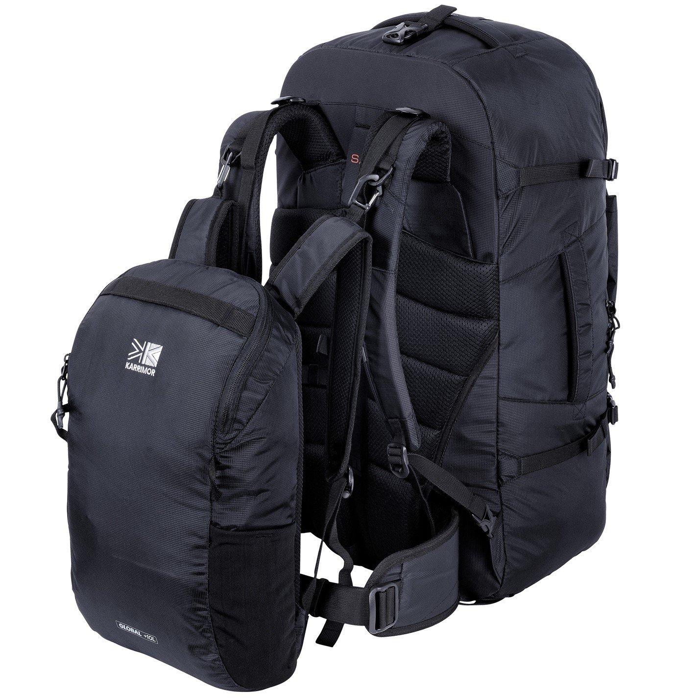 Black - Karrimor - Global 55+10L Travel Backpack - 2