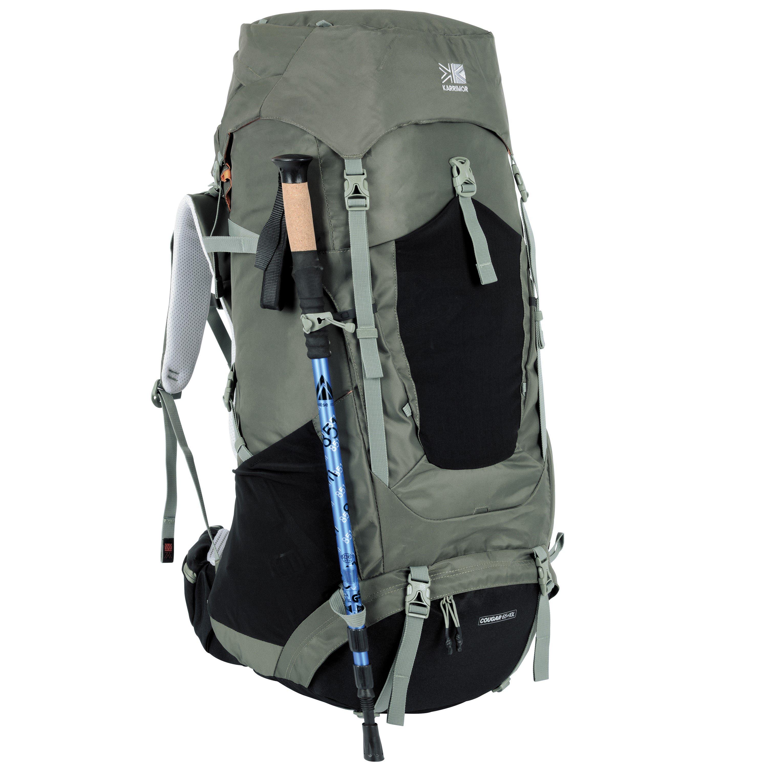 Khaki - Karrimor - Cougar65+10L Rucksack - 4