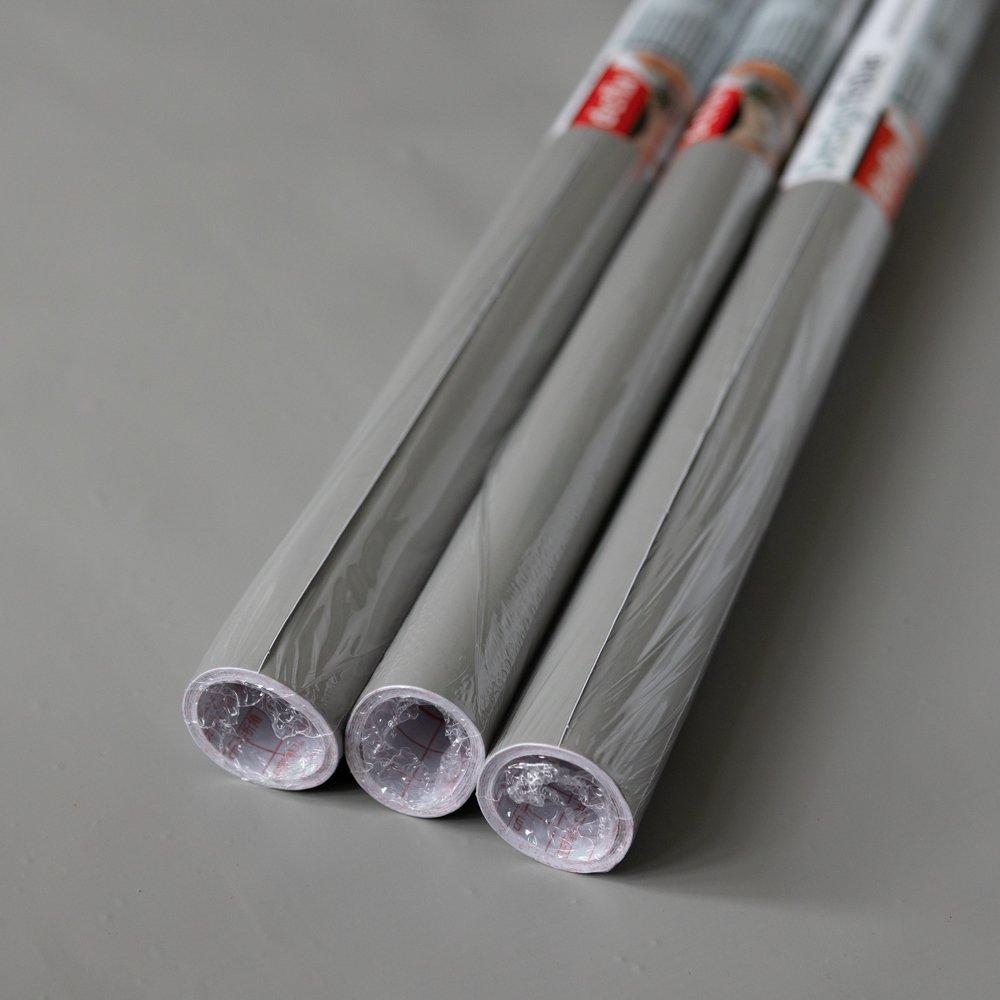 Grey - D C Fix - dc fix Matt Grey Self Adhesive Vinyl Pack 3 - 1