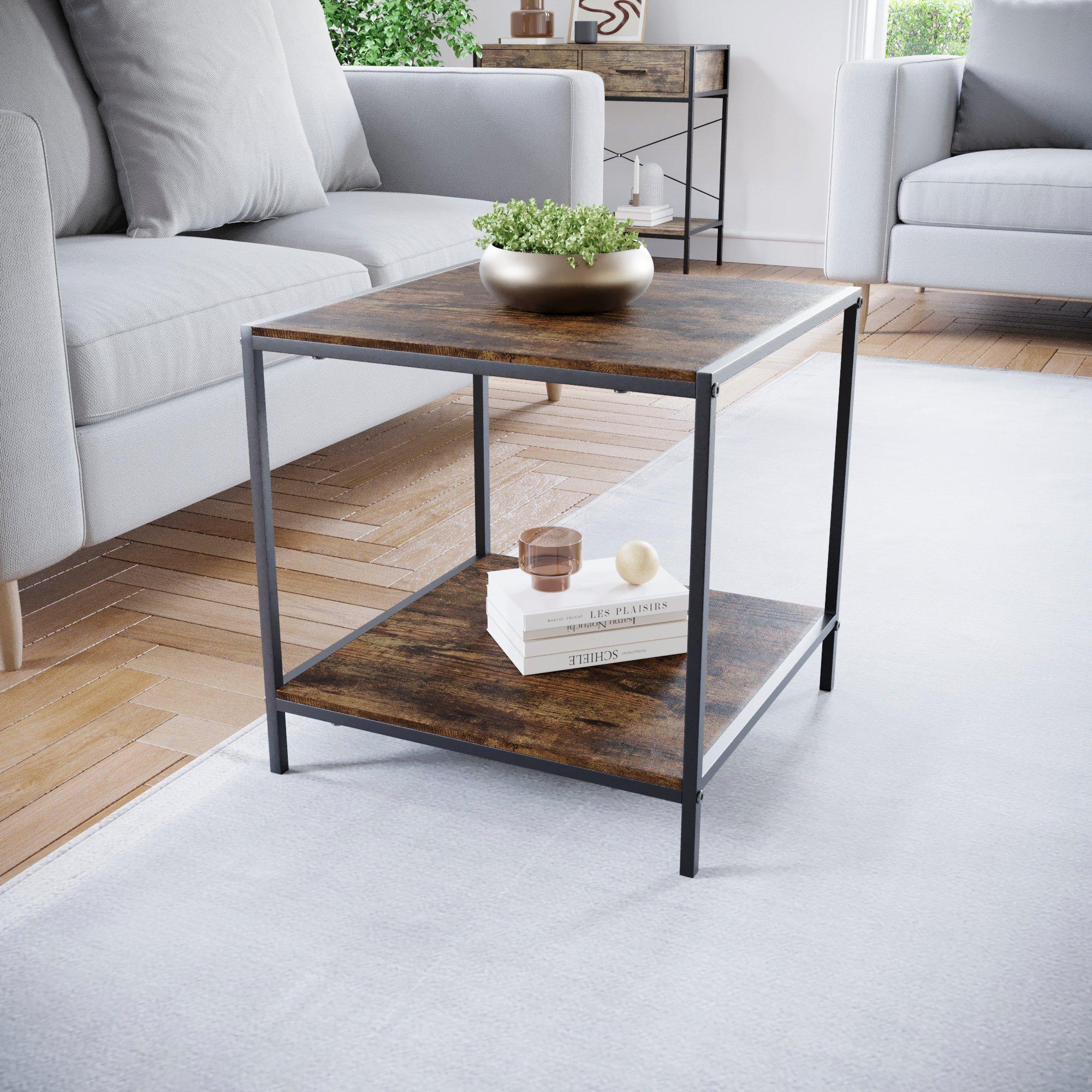 Dark Wood - Lassic - Vida Designs Brooklyn End Table - 1