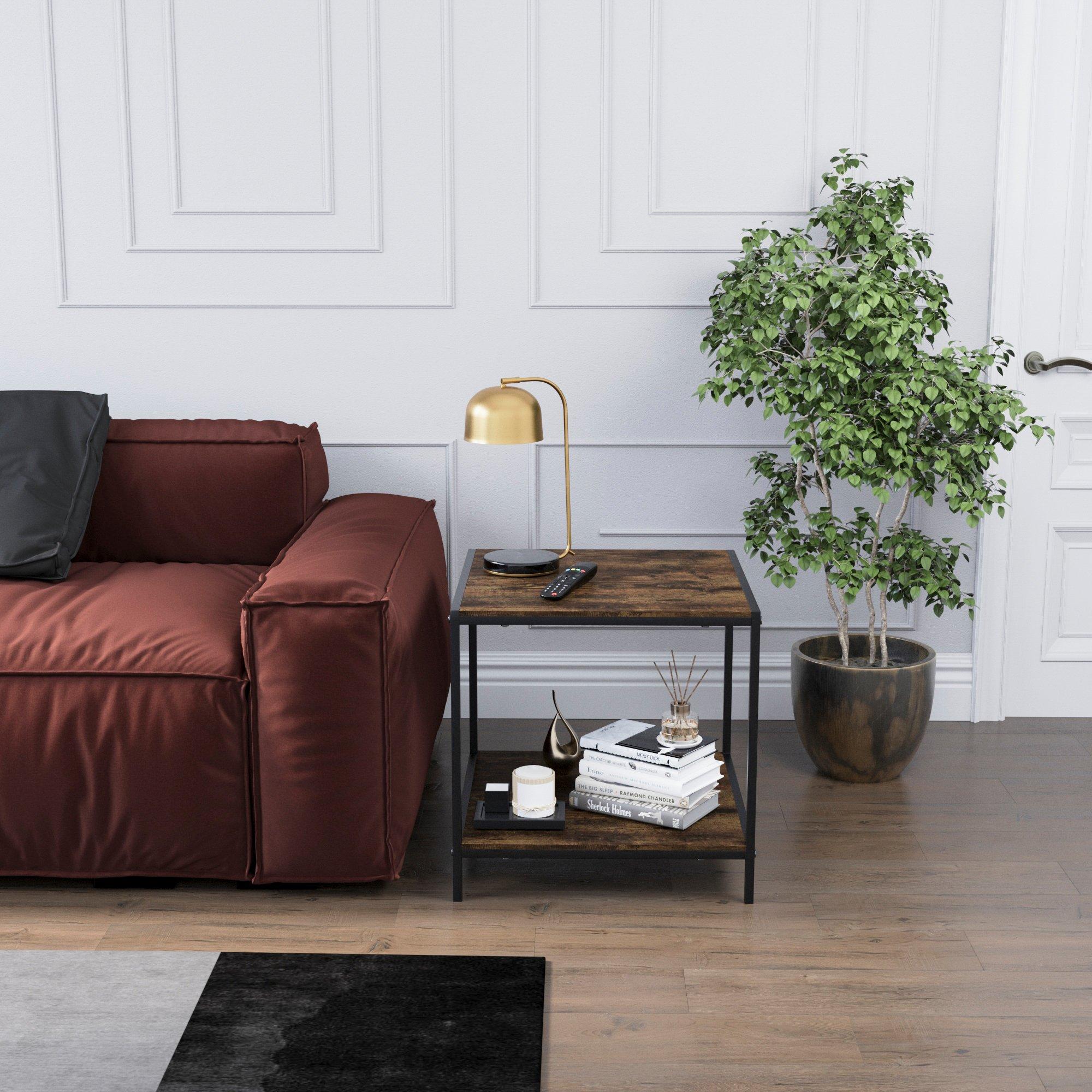 Dark Wood - Lassic - Vida Designs Brooklyn End Table - 4