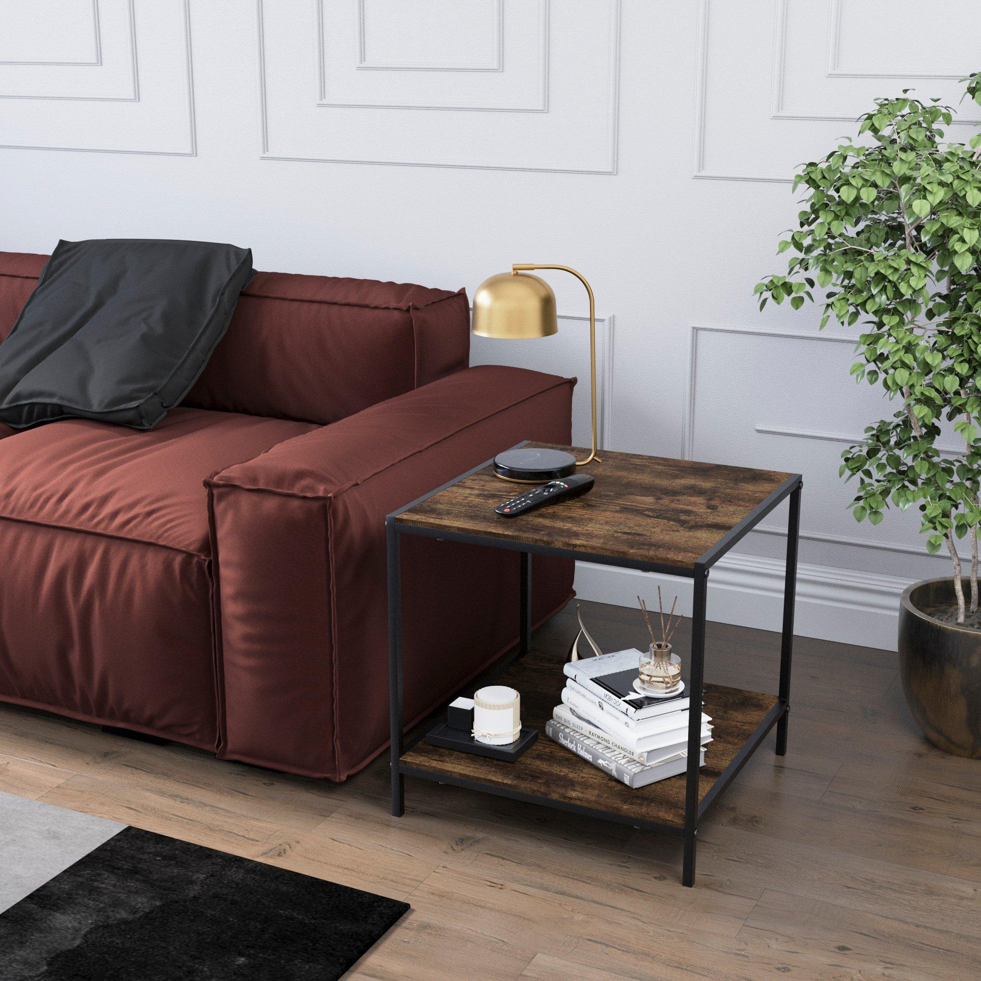 Dark Wood - Lassic - Vida Designs Brooklyn End Table - 5