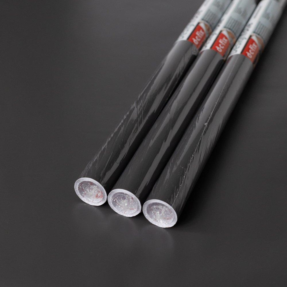 Anthracite - D C Fix - dc fix Matt Anthracite Self Adhesive Vinyl Pack 3 - 1