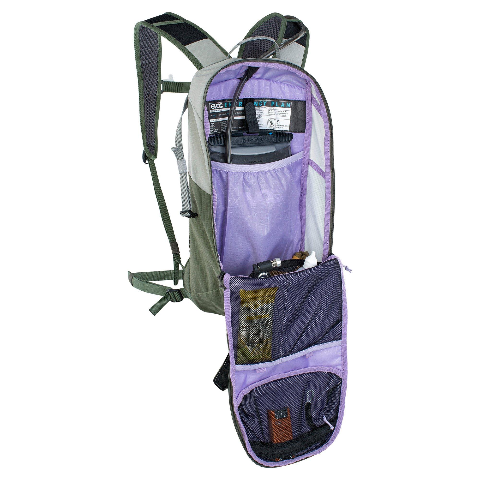 Stone/Dark Oliv - Evoc - Ride Performance Backpack 8L - 6