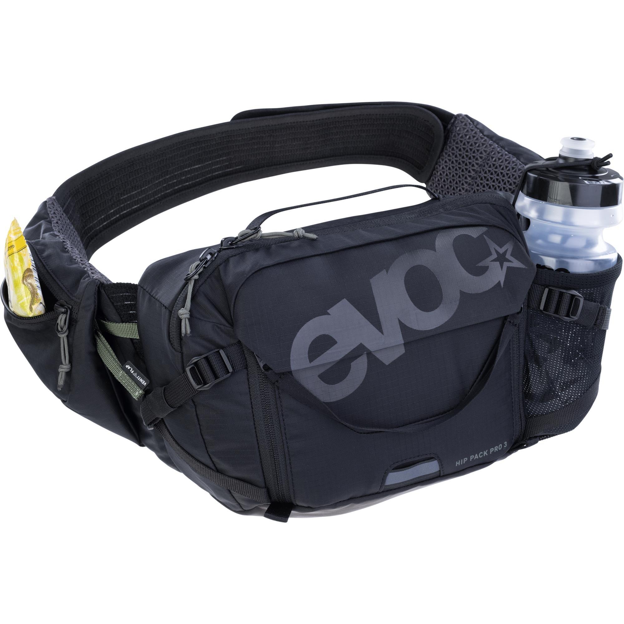 Black - Evoc - Hip Pack Pro Hydration Pack 3L & 1.5L Bladder - 4