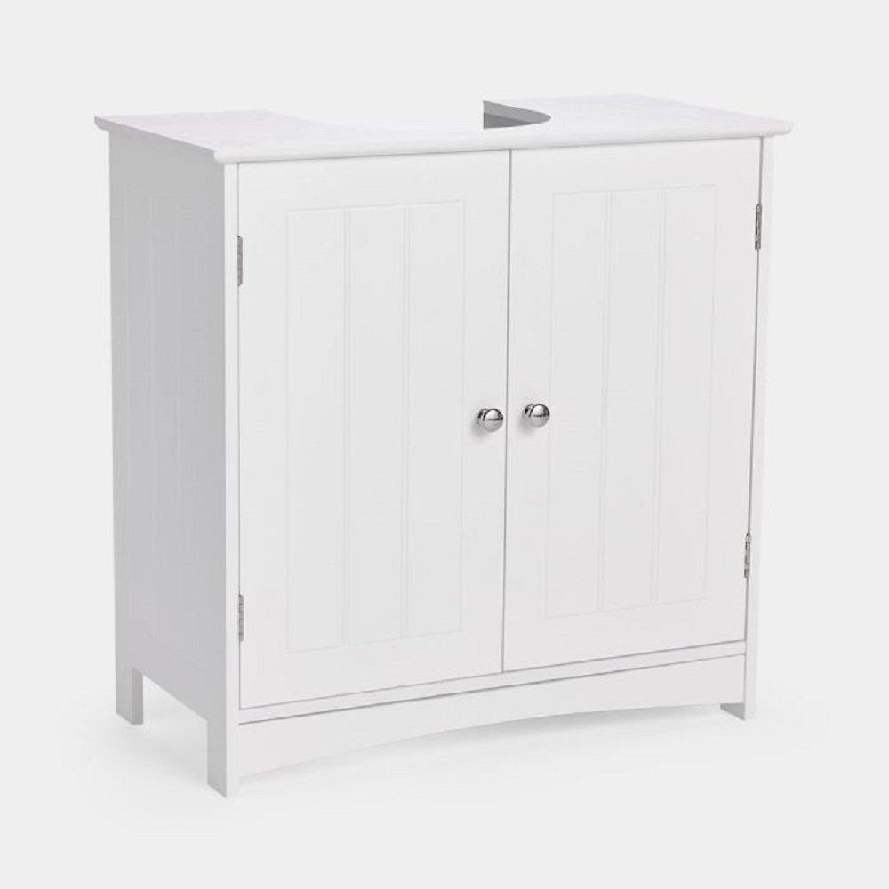 White - VonHaus - VonHaus  Holbrook White Under Sink Basin Unit