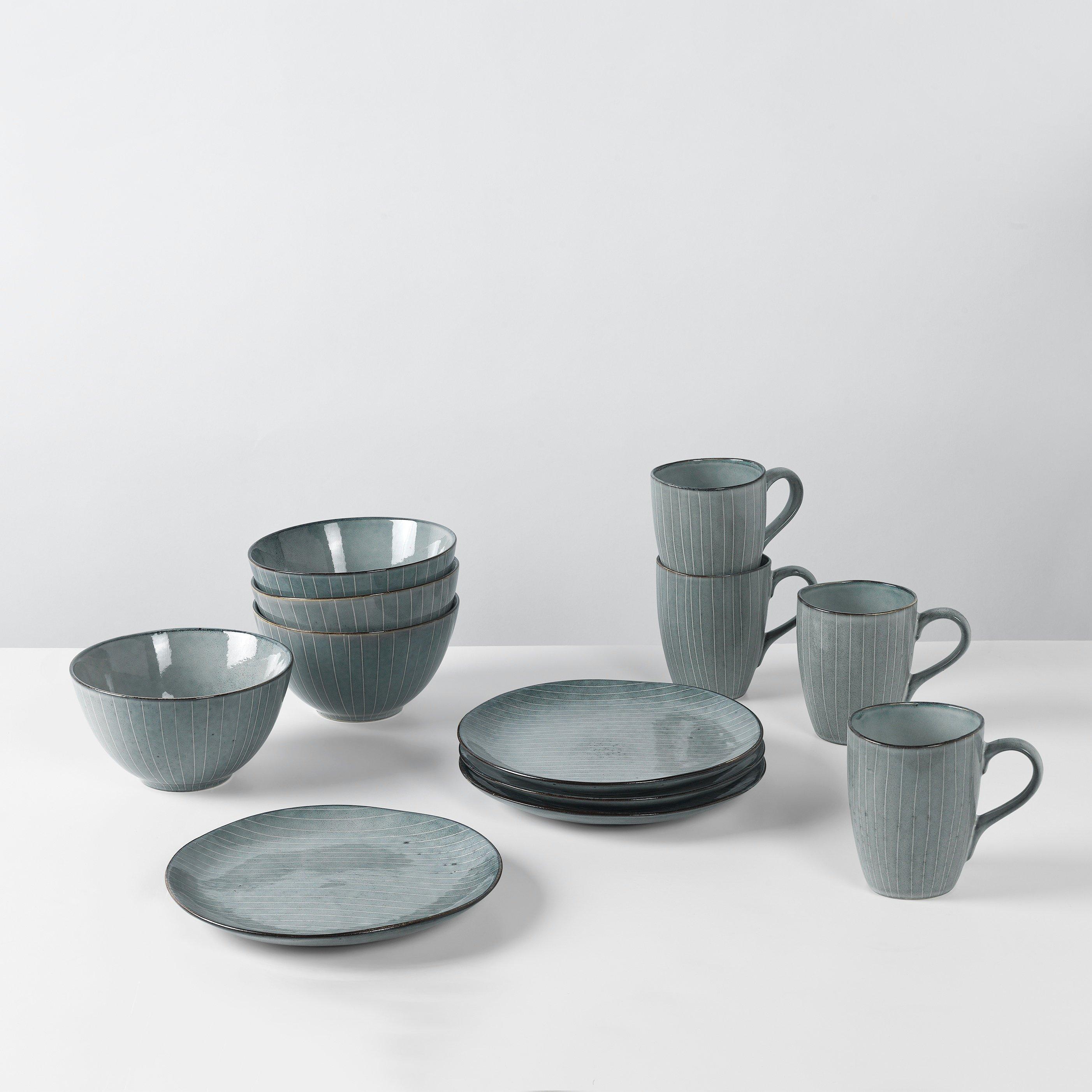 Soft Blue - Broste Copenhagen - Nordic 4 Person Breakfast Set - 1
