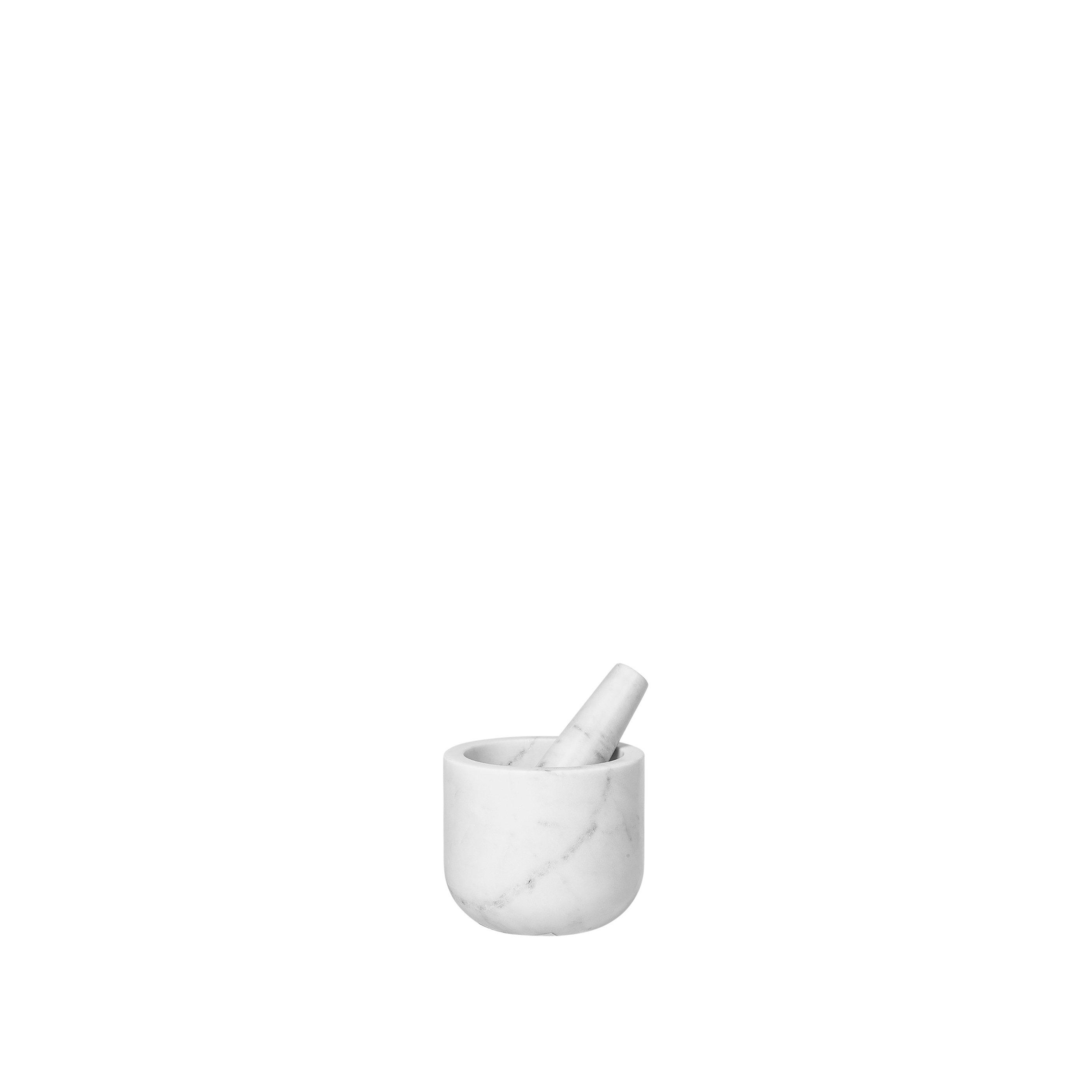 White Marble - Broste Copenhagen - Marina Pestle & Mortar - 1