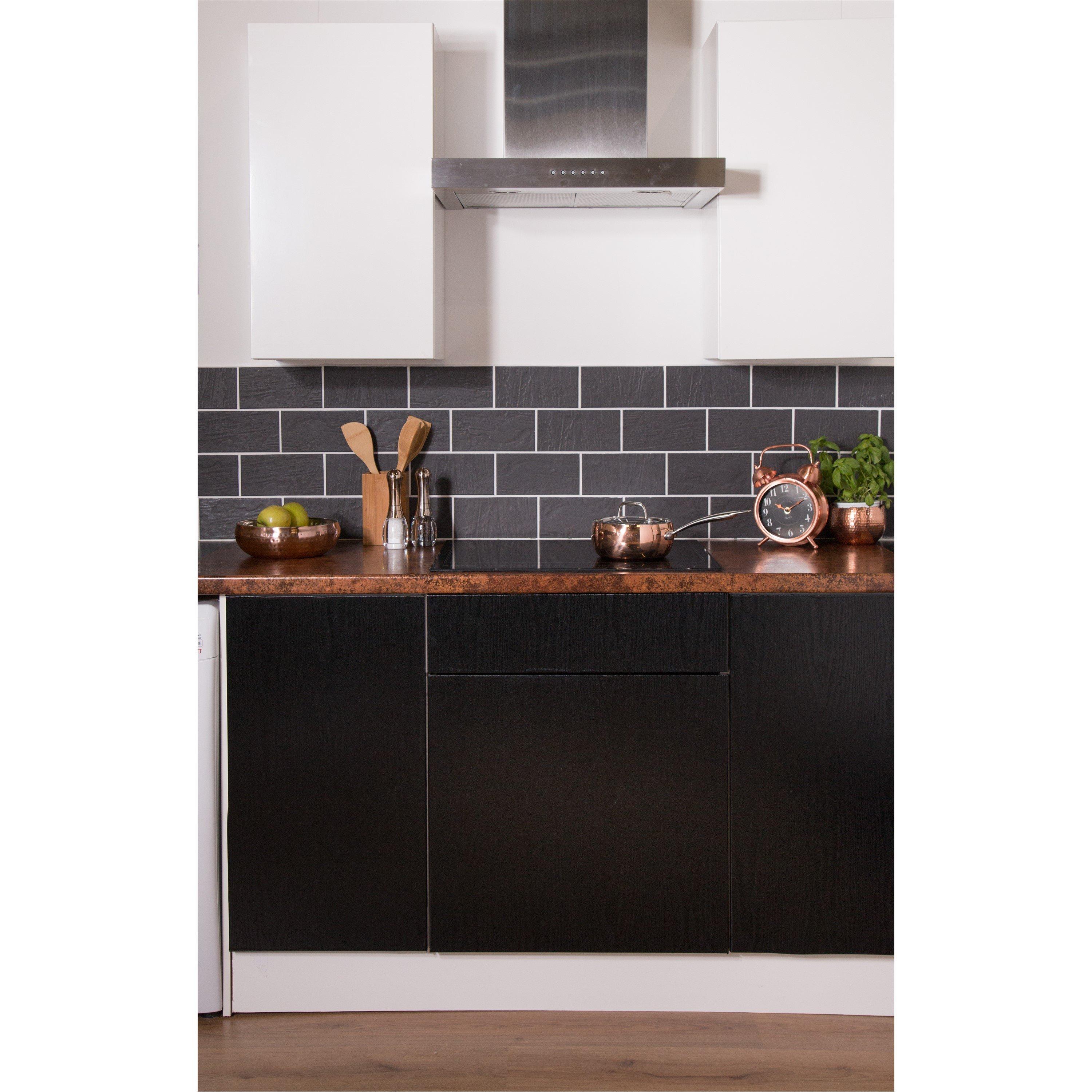 Black - D C Fix - dc fix Blackwood Self Adhesive Vinyl Pack 3 - 5