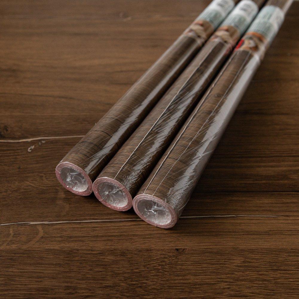 Brown - D C Fix - dc fix Flagstaff Oak Self Adhesive Vinyl Pack 3 - 1