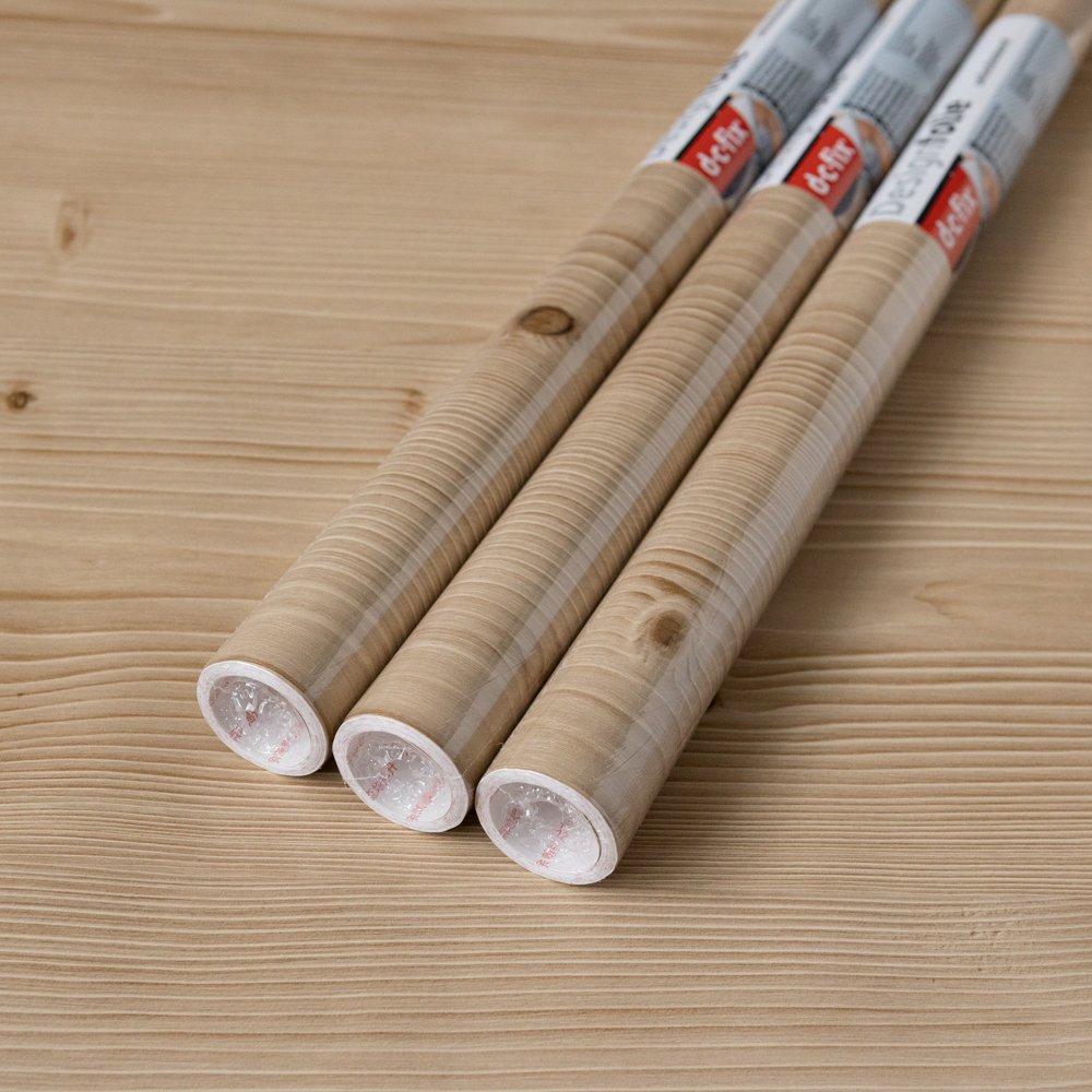 Beige - D C Fix - Jura Pine Self Adhesive Vinyl Pack 3 - 1