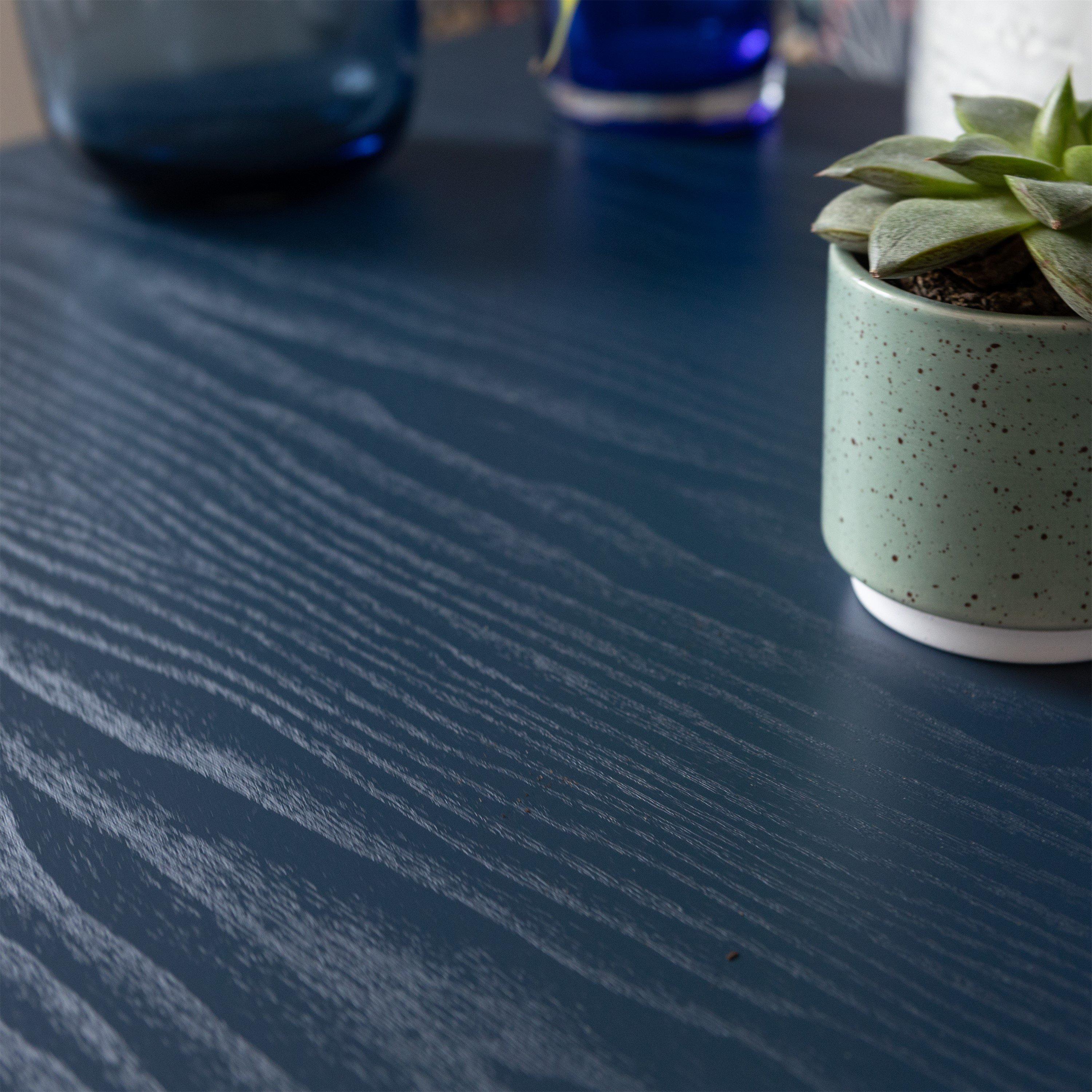 Midnight Navy - D C Fix - dc fix Navy Wood Self Adhesive Vinyl Pack 3 - 3