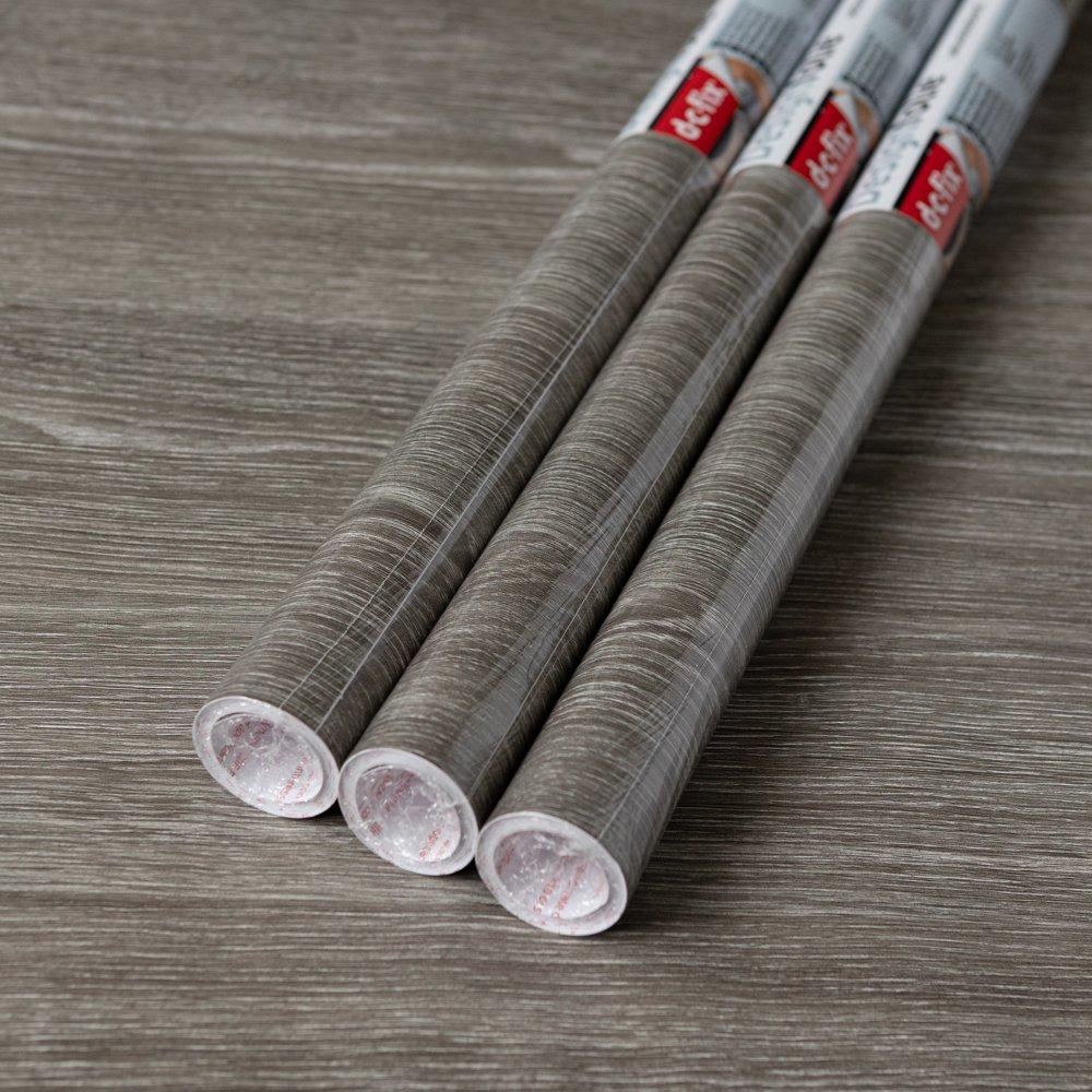 D C Fix  Dc Fix Oak Self Adhesive Vinyl Pack 3 Grey - 67X2 PACK3