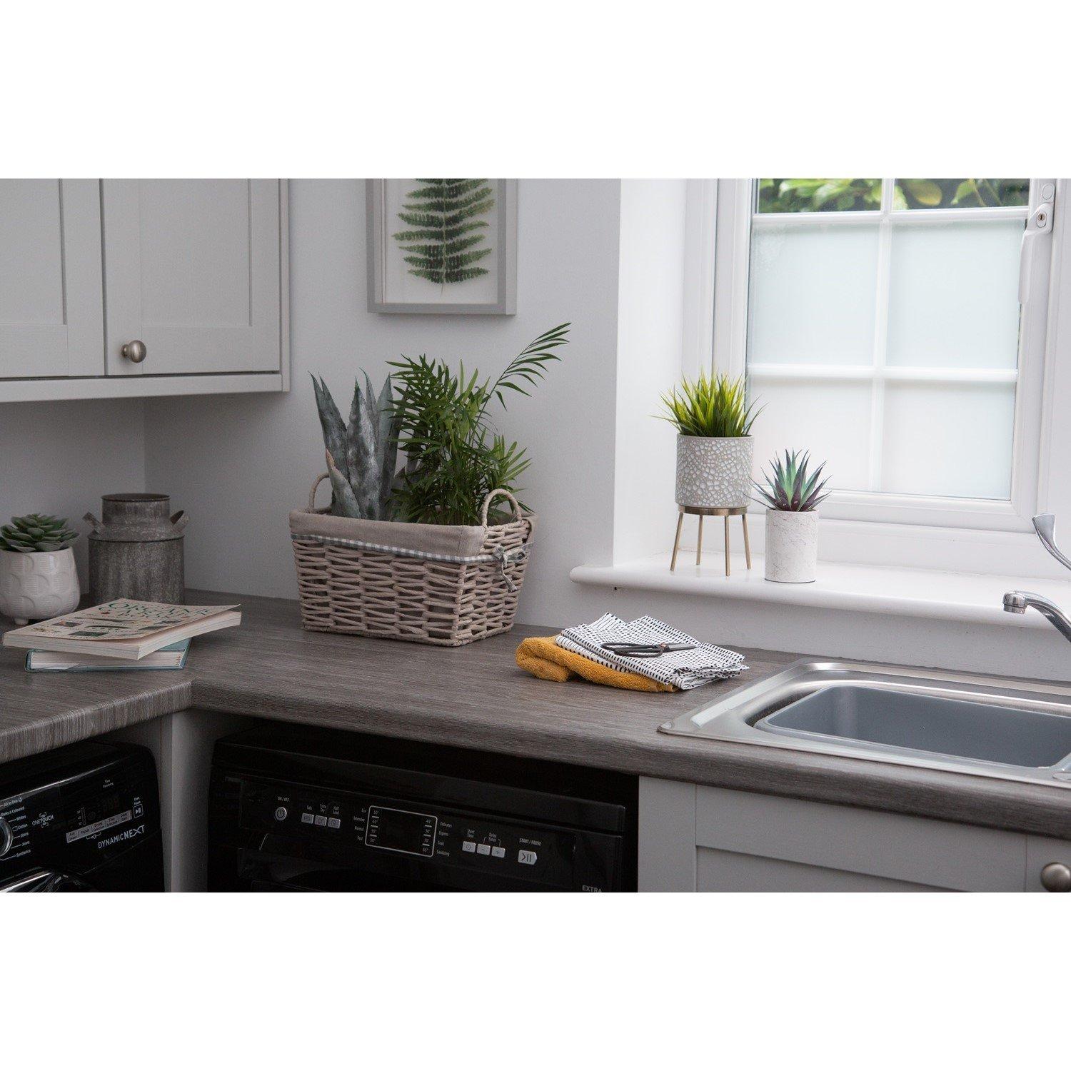 Grey - D C Fix - dc fix Oak Grey Self Adhesive Vinyl Pack 3 - 3