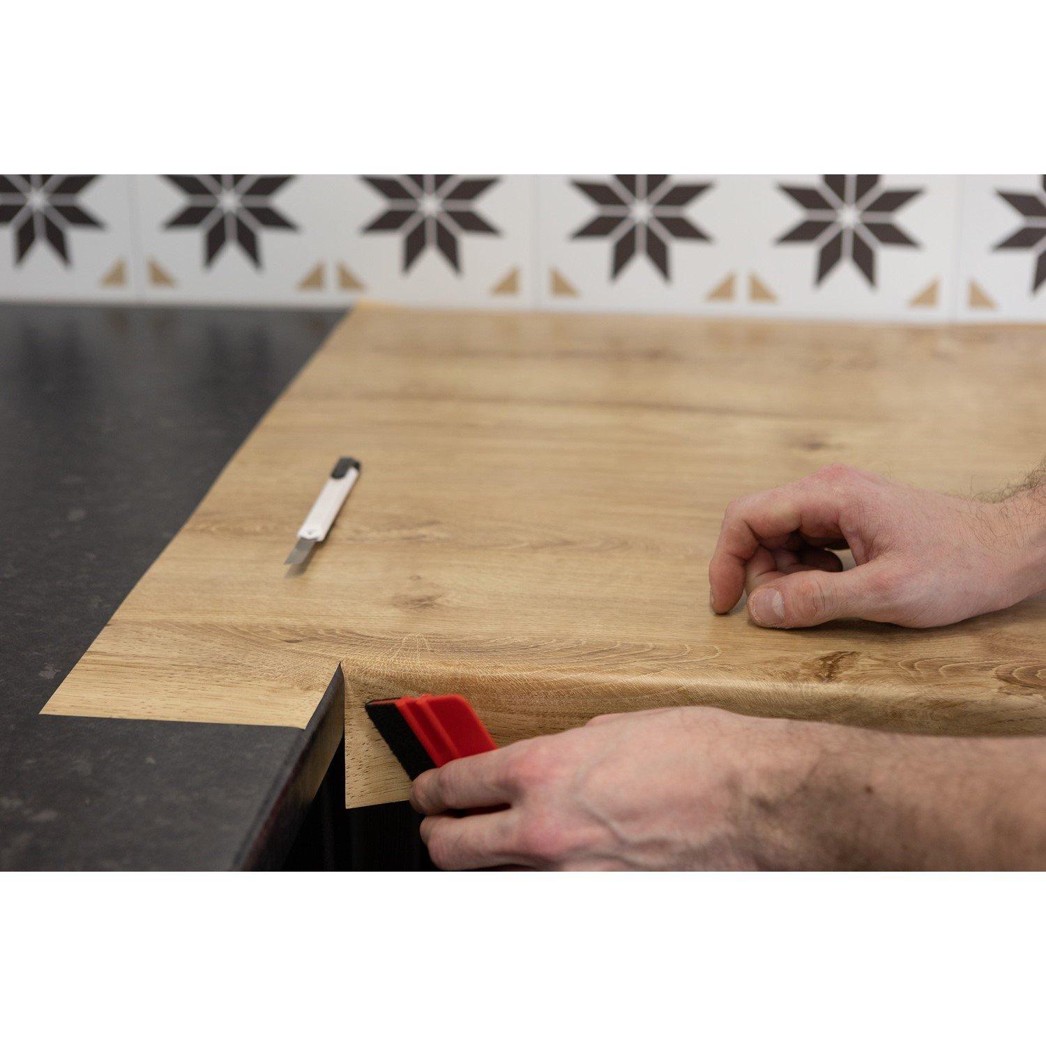 Brown - D C Fix - dc fix Ribbeck Oak Self Adhesive Vinyl Pack 3 - 2