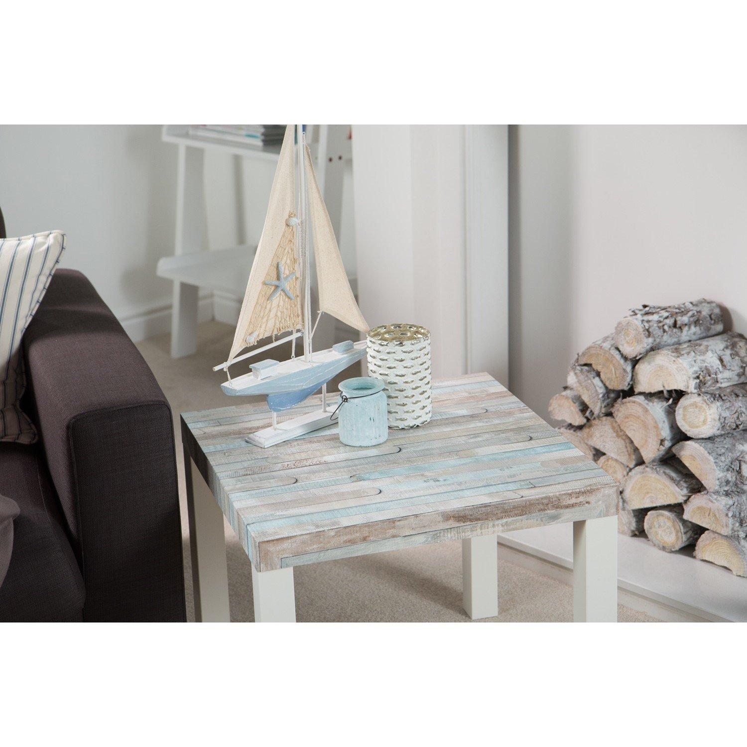 Blue/Grey - D C Fix - dc fix Rio Ocean Self Adhesive Vinyl Pack 3 - 4