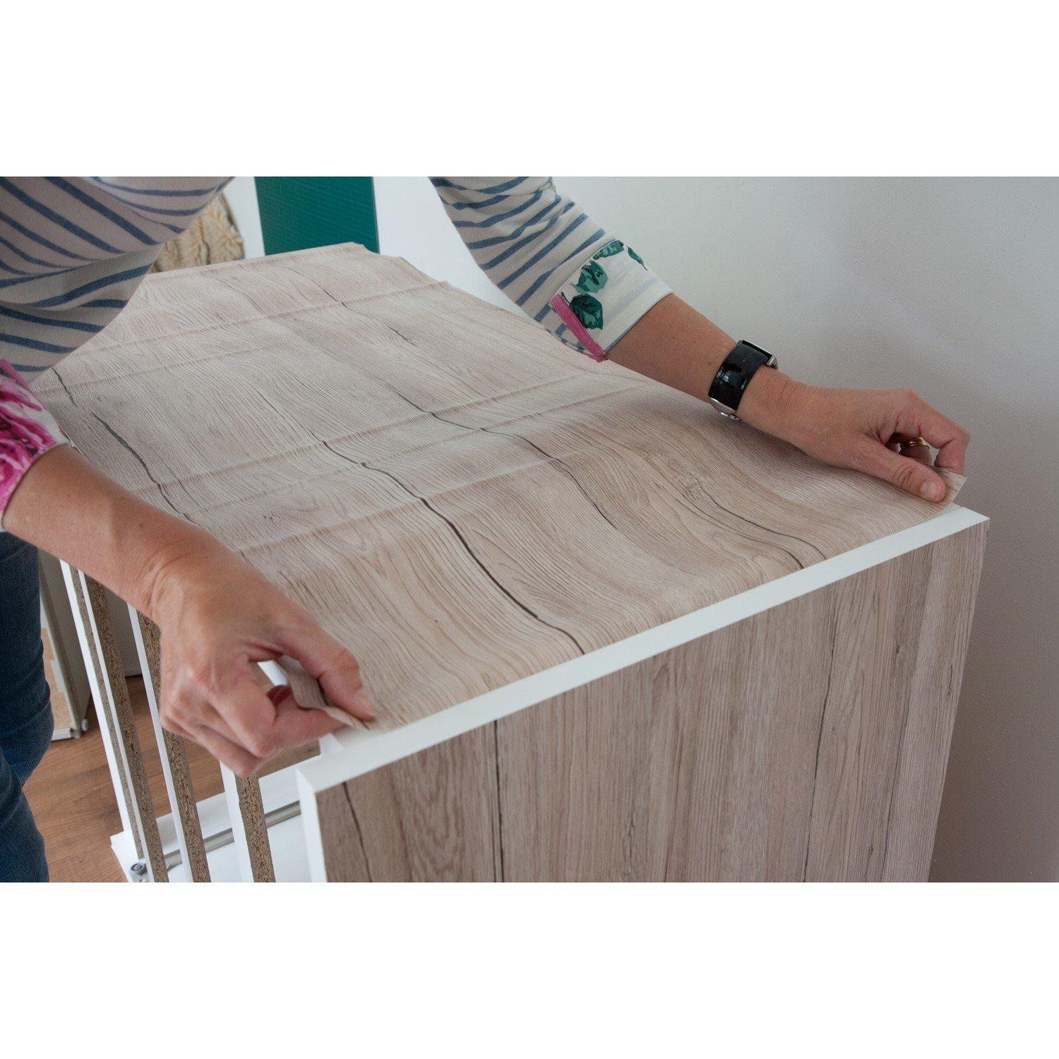 Beige - D C Fix - dc fix Sanremo Oak Sand Self Adhesive Vinyl Pack 3 - 2