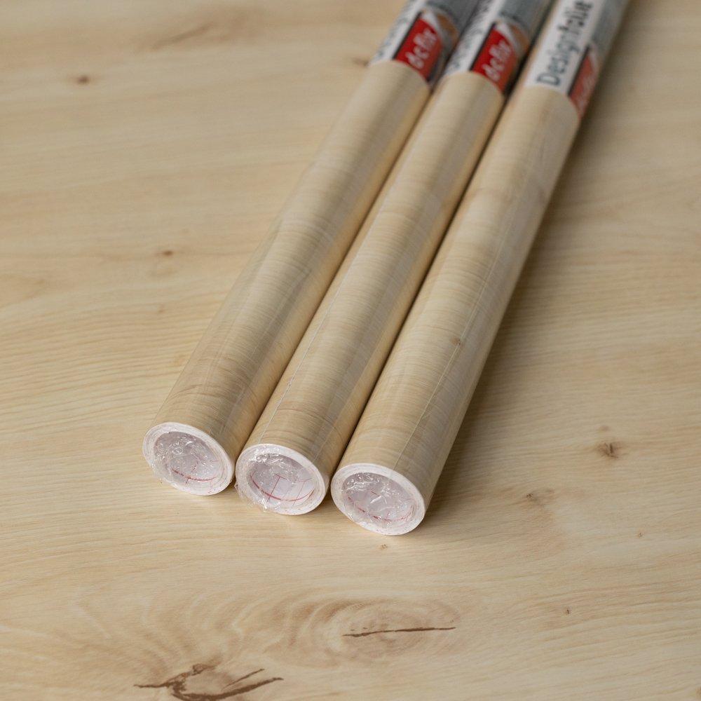 Beige - D C Fix - dc fix Scandi Oak Self Adhesive Vinyl Pack 3 - 1