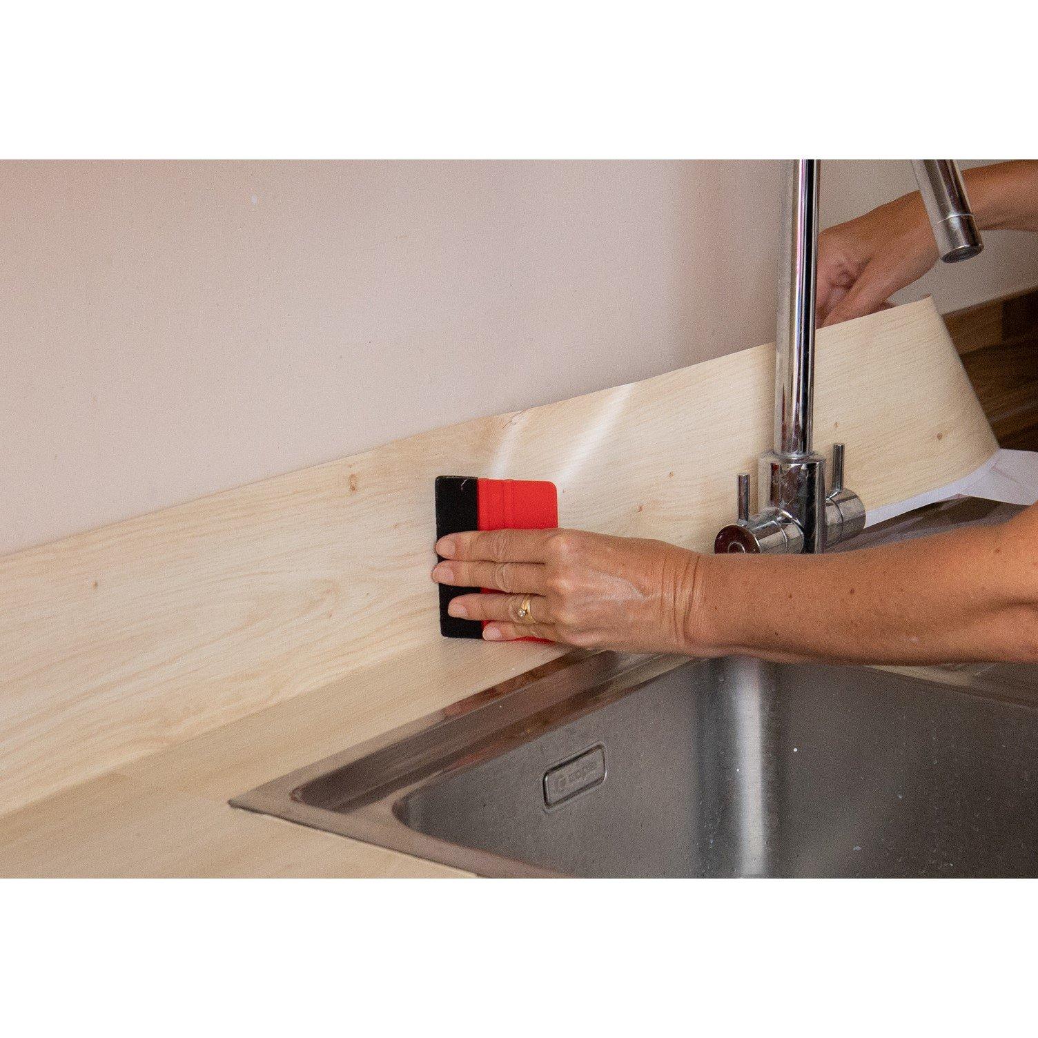 Beige - D C Fix - dc fix Scandi Oak  Self Adhesive Vinyl Pack 3 - 2