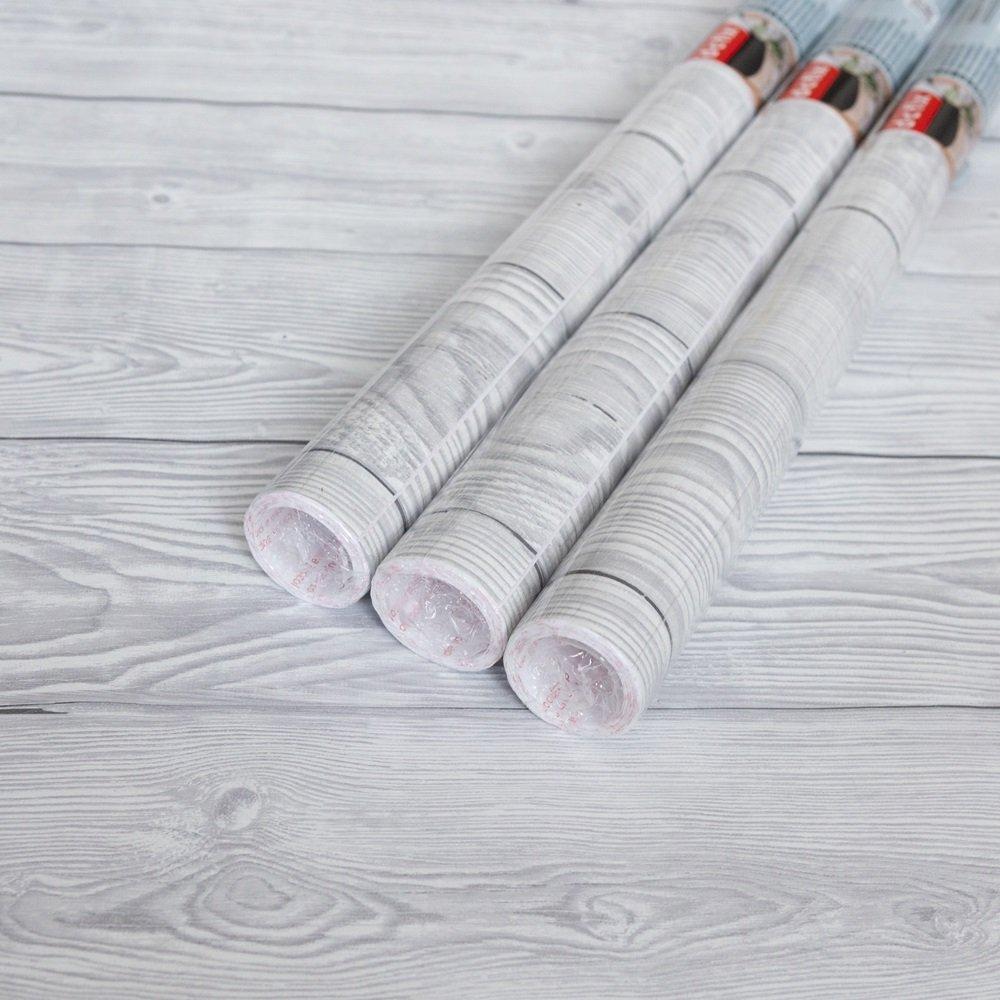 Grey - D C Fix - Shabby Wood Self Adhesive Vinyl Pack 3 - 1