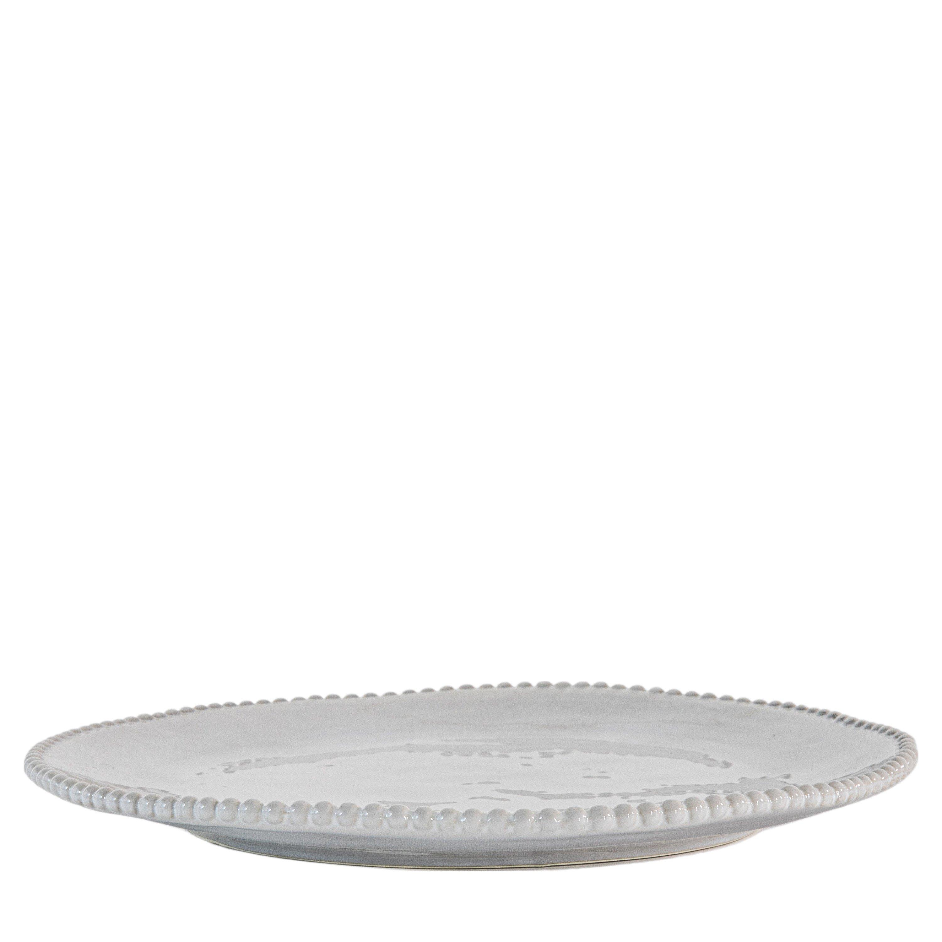 White - Gallery - Organic Beaded Dinner Plate White (4pk) - 3
