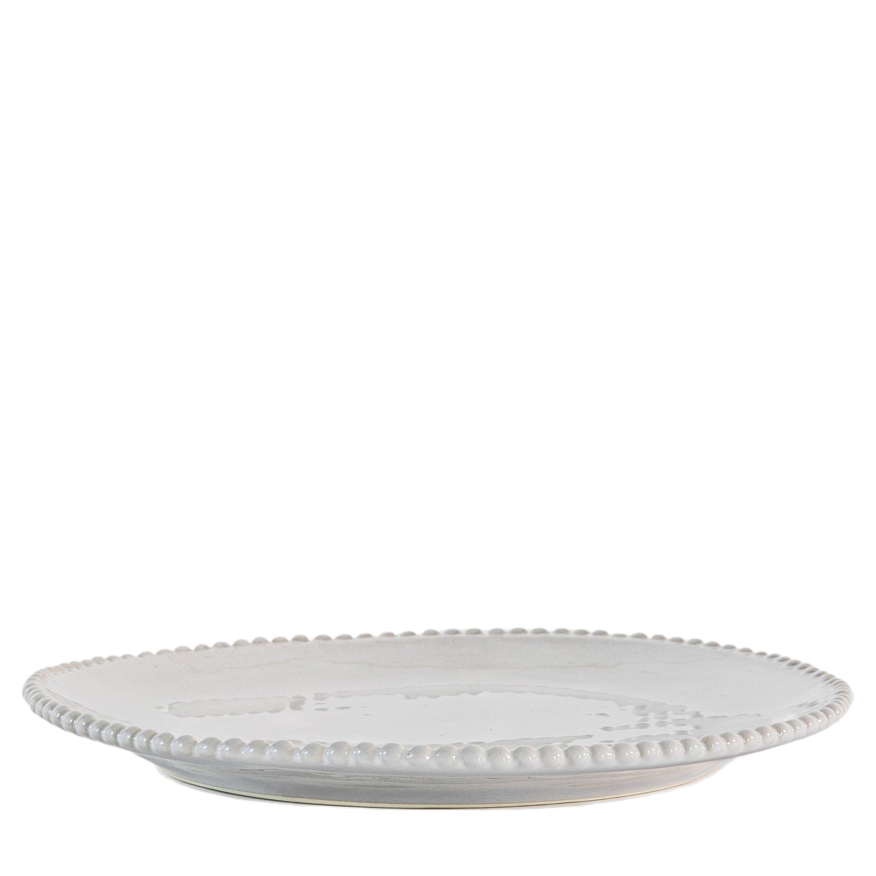White - Gallery - Organic Beaded Side Plate White (4pk) - 3