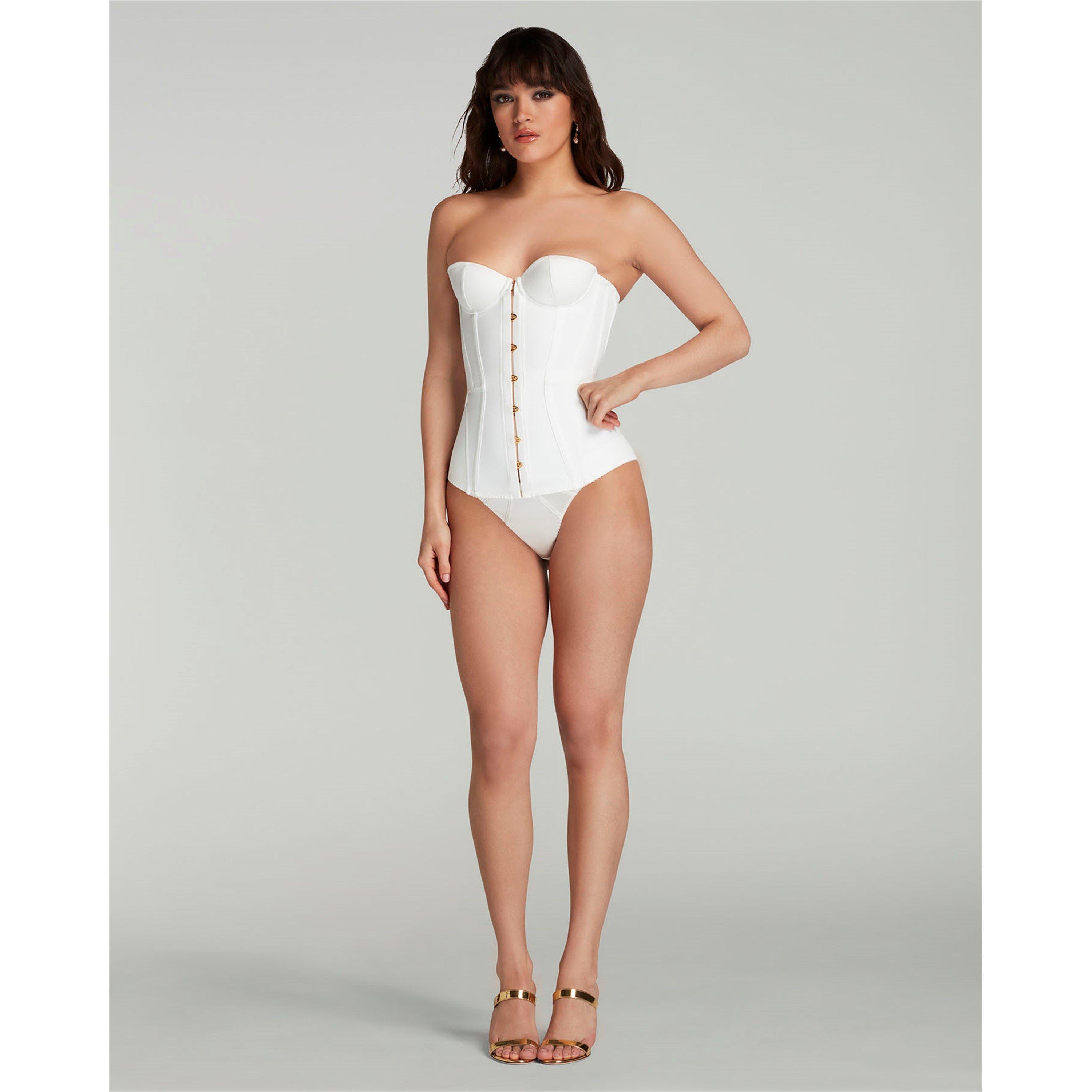 Ivory - Agent Provocateur - Women's Mercy Satin Corset - 2