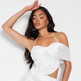 BÉNÉFICIE DE 10% DE RÉDUCTION ISAWITFIRST Mesh Asymmetric Crop Top Co-Ord