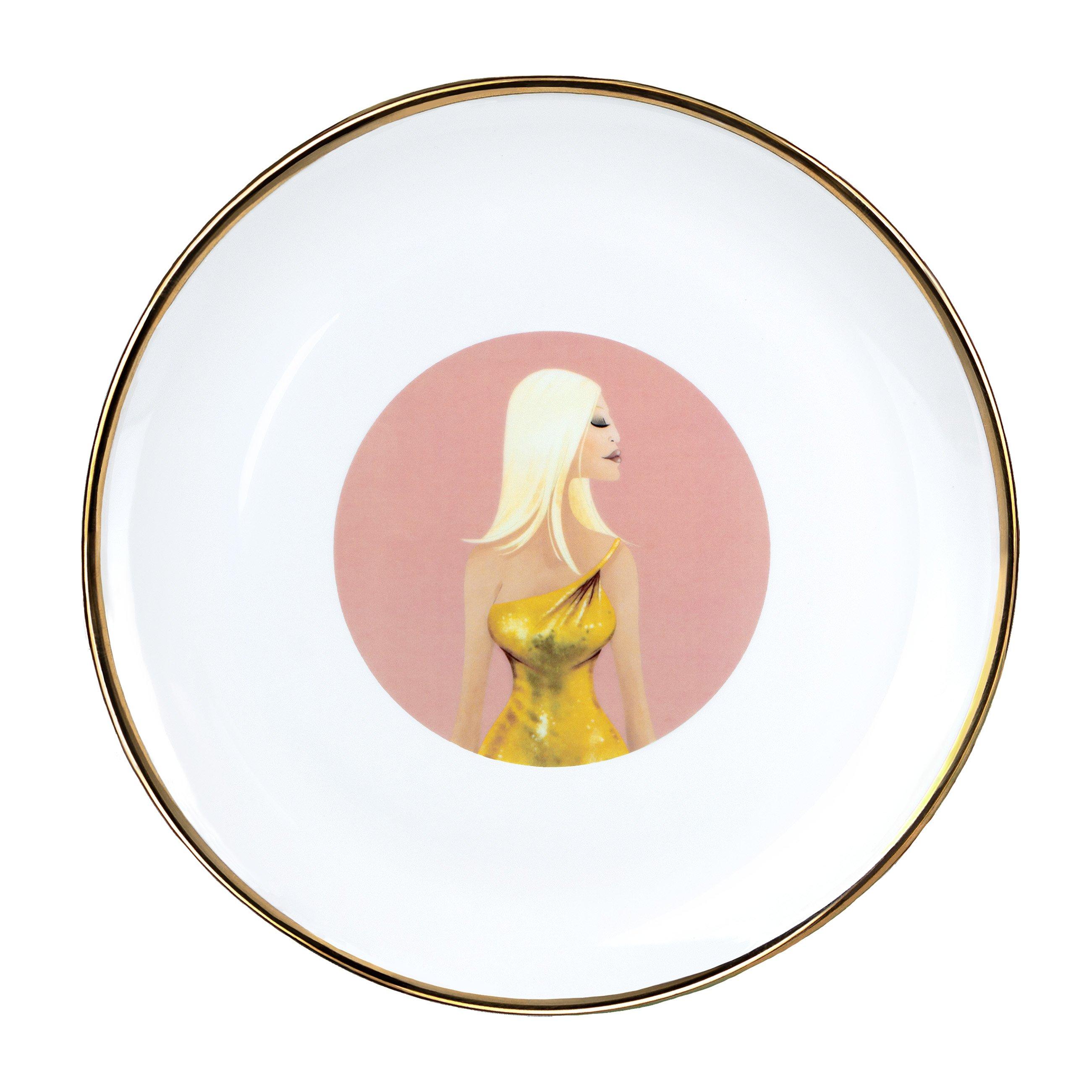 White - Who Icons - WhoIcons Donatella Plate - 1