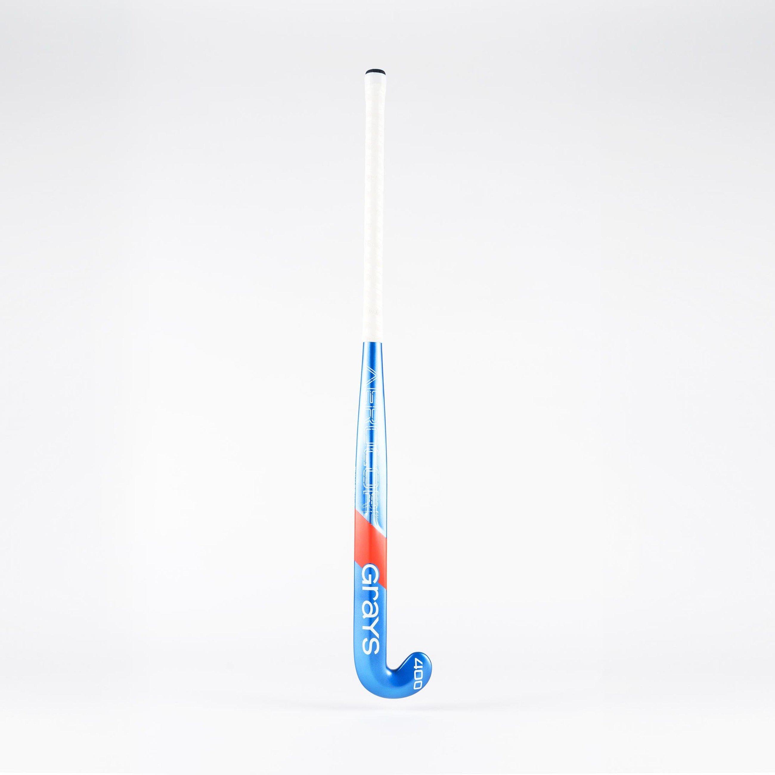 Blue - Grays Hockey - AC 400 Carbon Fibre Low Bow Hockey Stick - 2