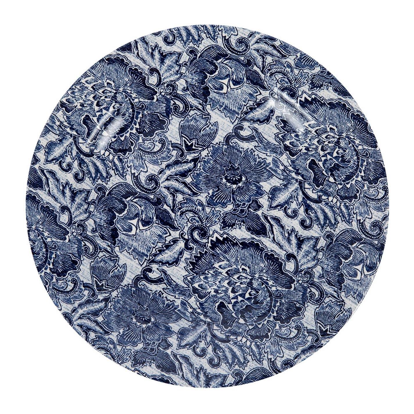 Indigo - Ralph Lauren Home - RalphLaurenHome Faded Peony Dinner Plate - 1