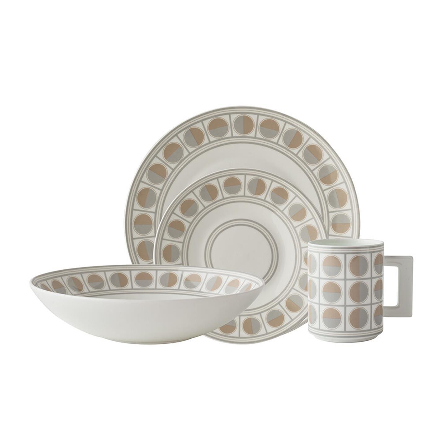 White - Greg Natale - GregNatale Amalfi Dinnerware - 4 Piece Set - 1