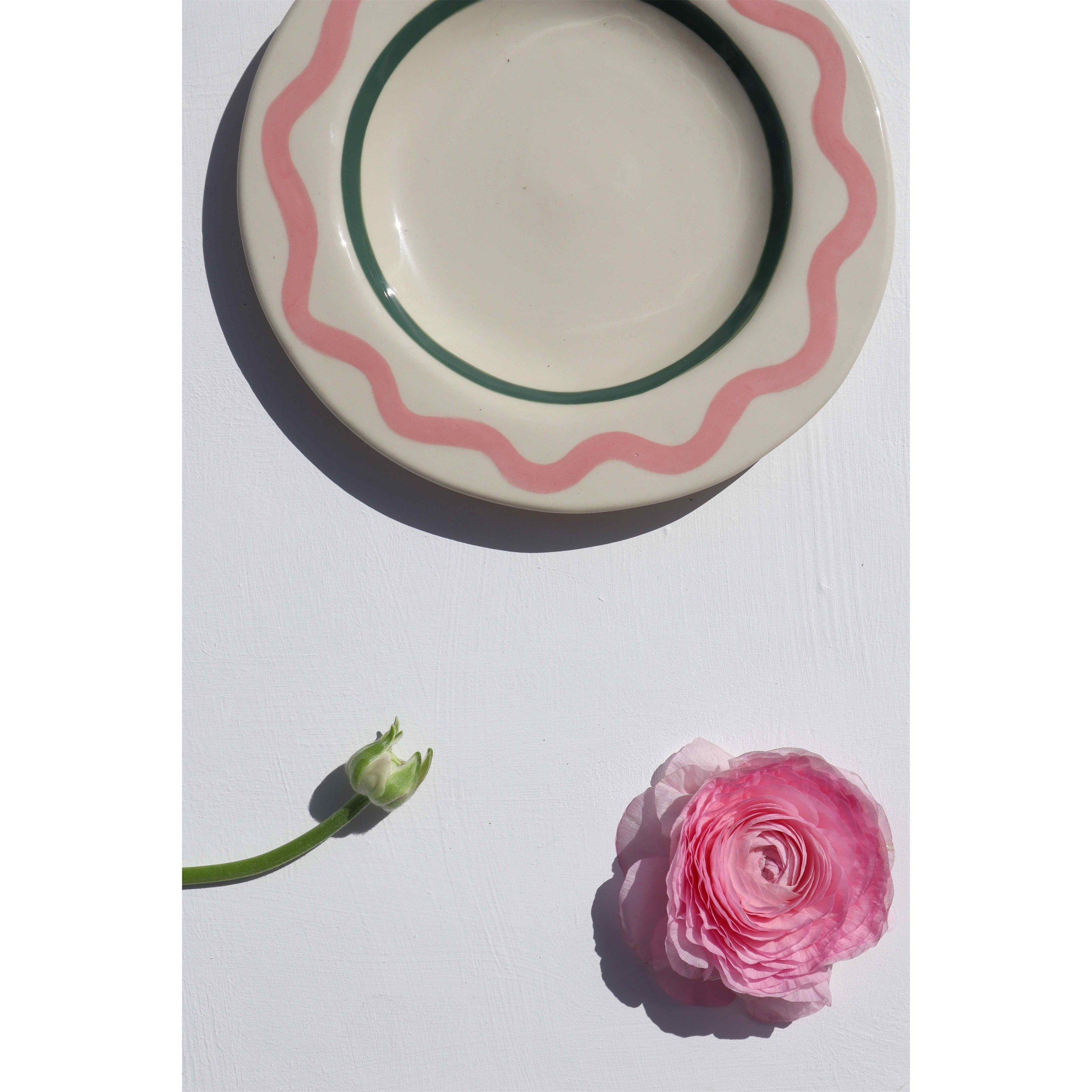 Pink - Laetitia Rouget - LaetitiaRouget Lisbon Dessert Plate - 21cm - 2