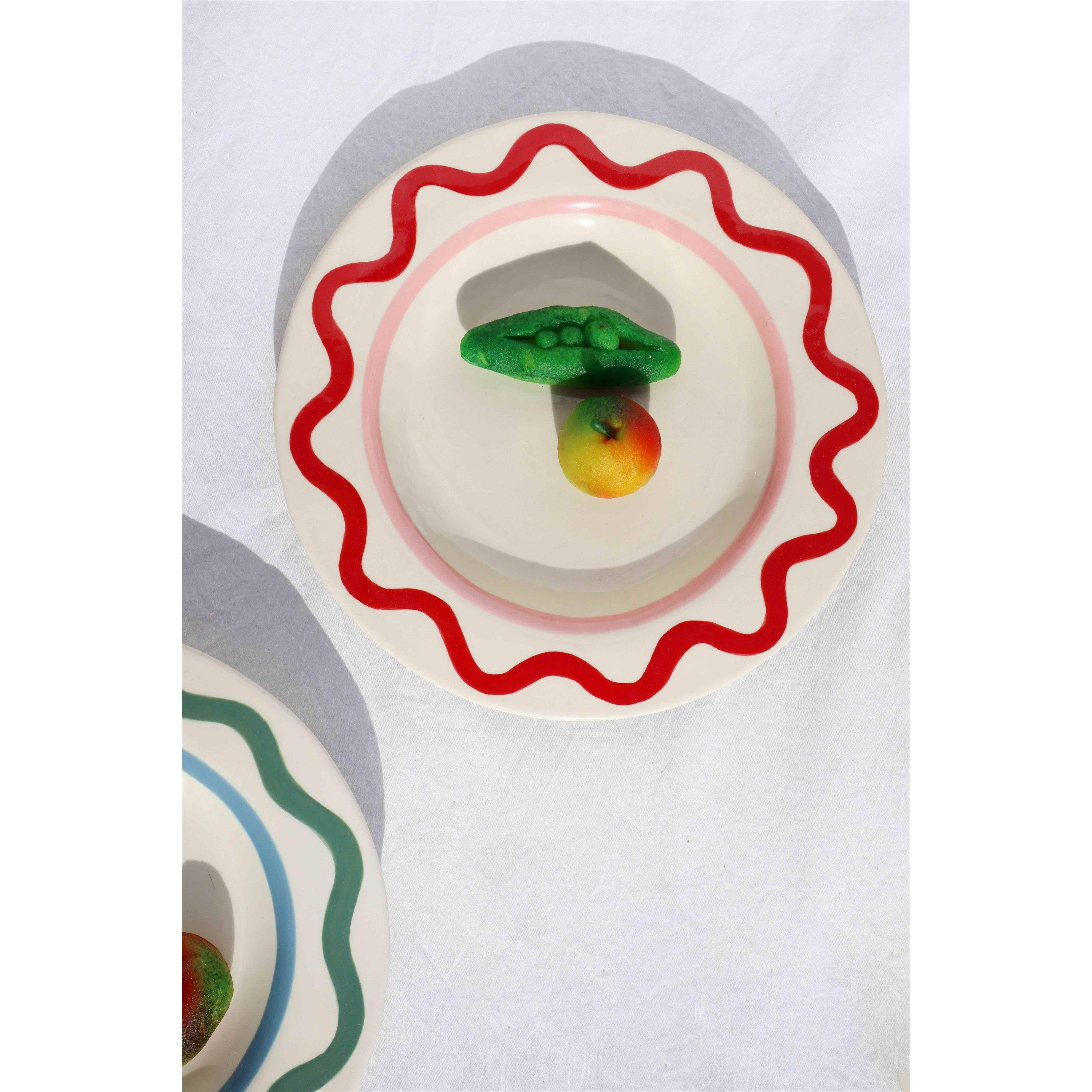 Red - Laetitia Rouget - LaetitiaRouget Lisbon Dessert Plate - 21cm - 2