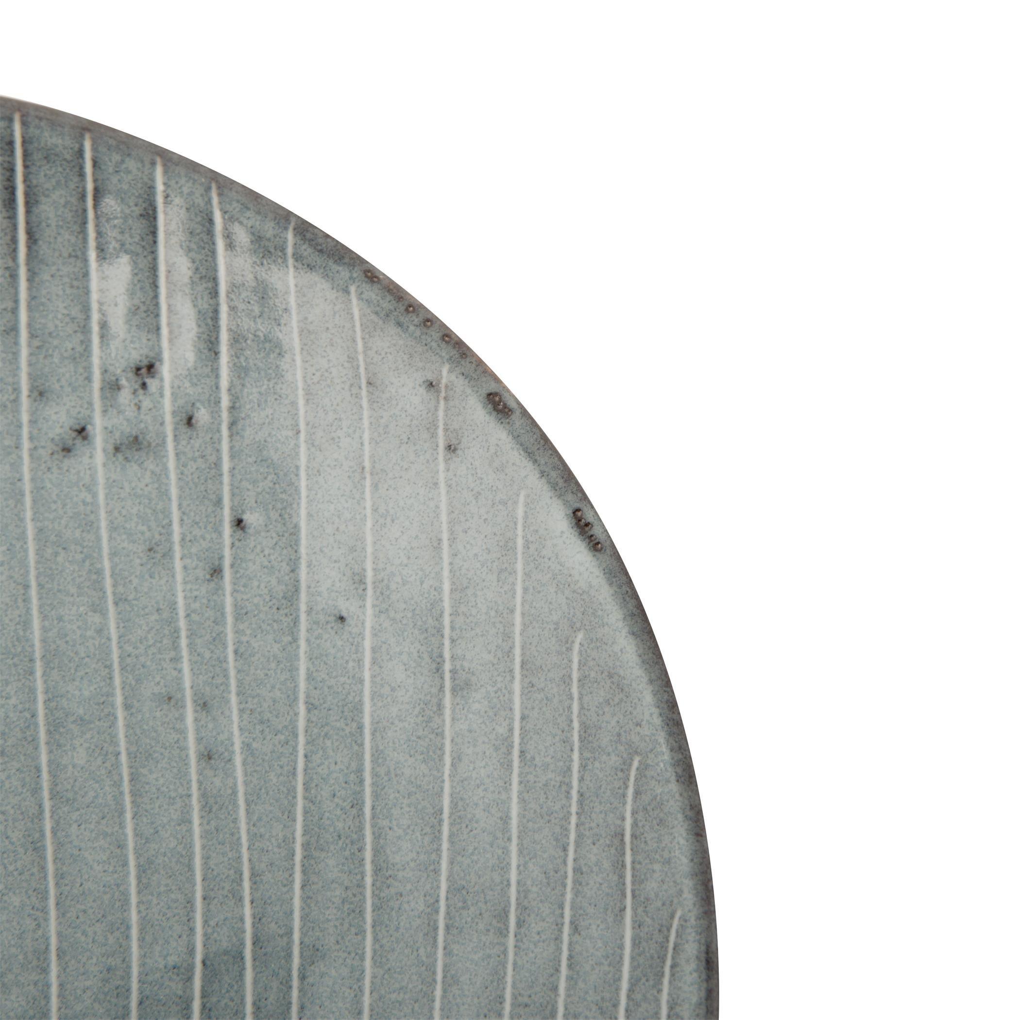 Grey - Broste Copenhagen - BrosteCopenhagen Nordic Sea Side Plate - Stoneware - Sea - 3