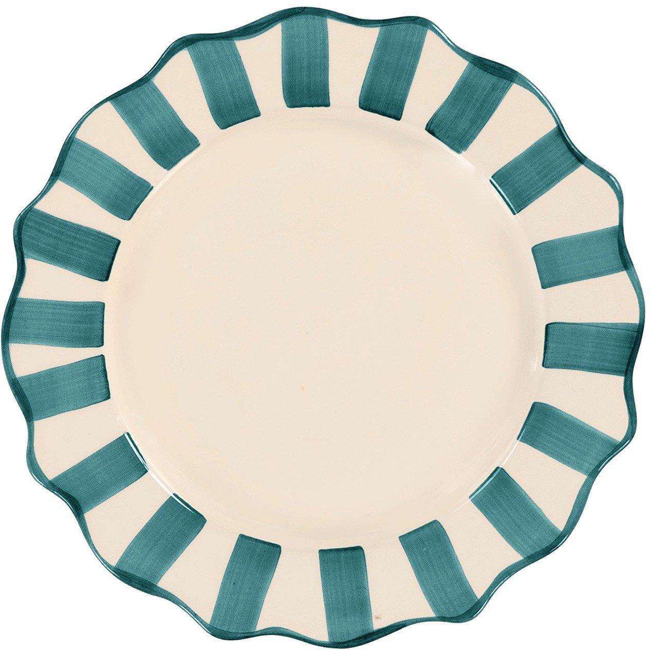 Anna Nina  Anna Scalloped Dinner Plate - Pine