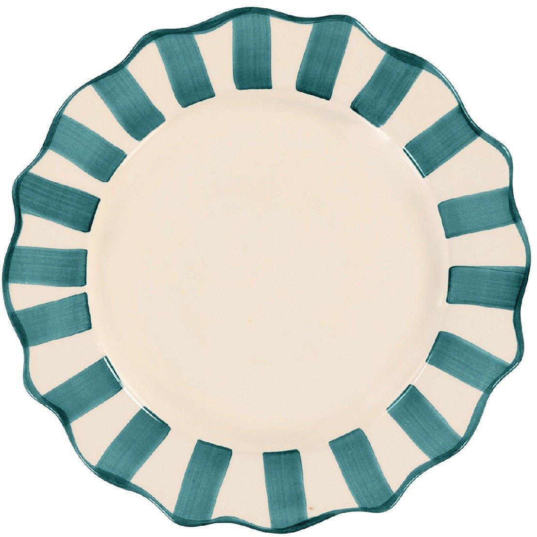 Anna Nina  Anna Breakfast Plate Pine Scalloped