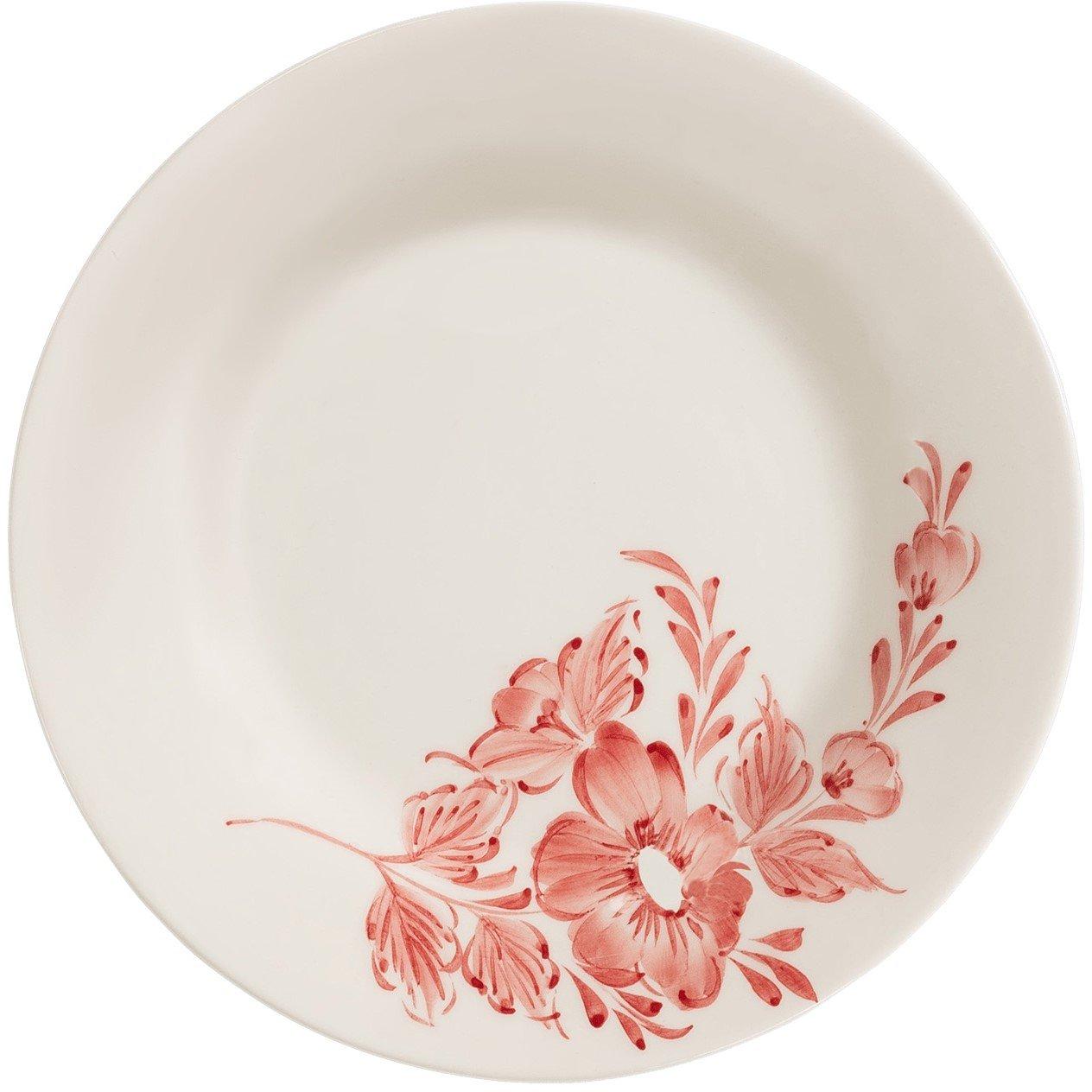 Anna Nina  Anna Breakfast Plate Whimsical Rose